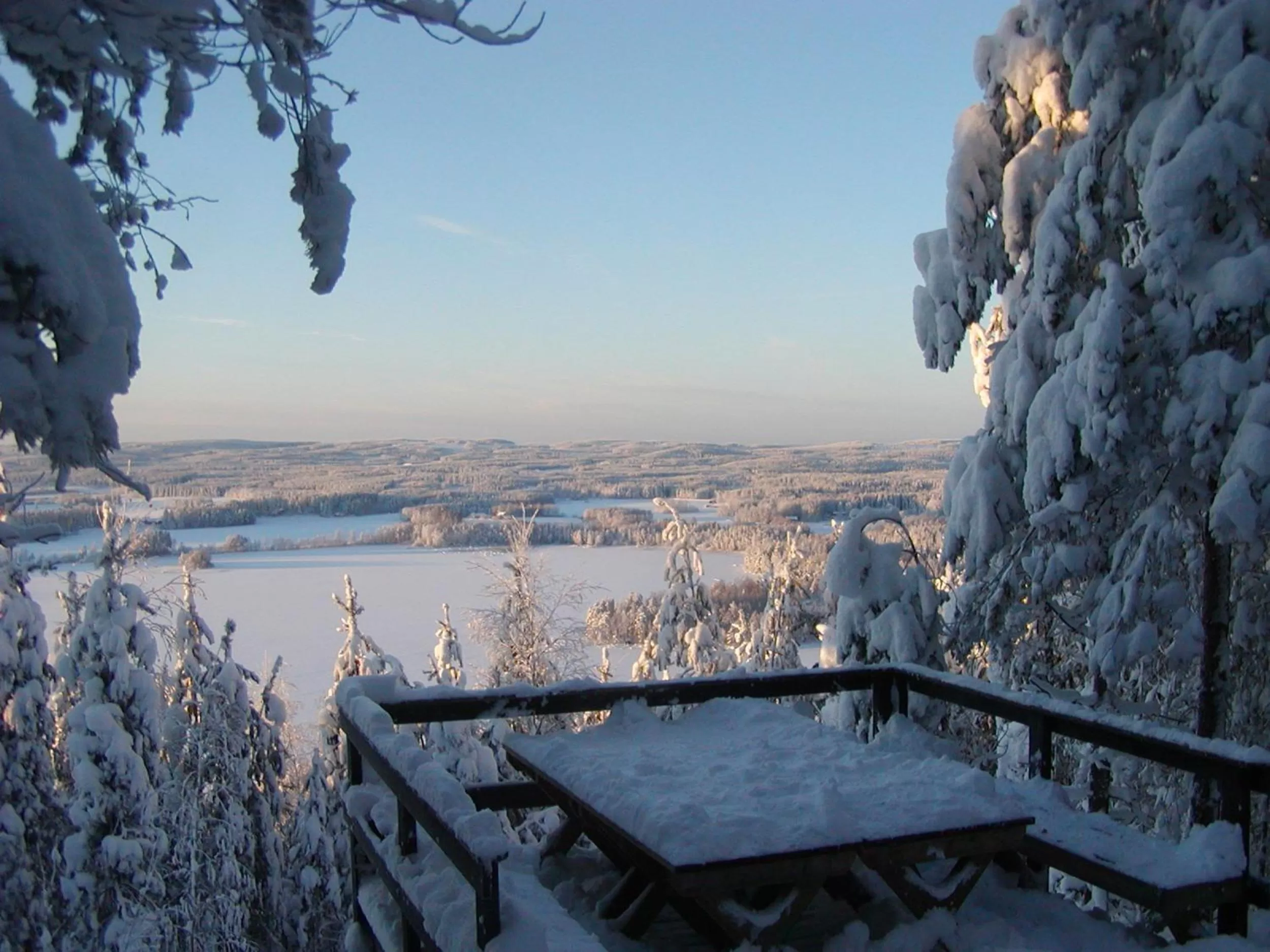 Winter in Varjola Holiday Center