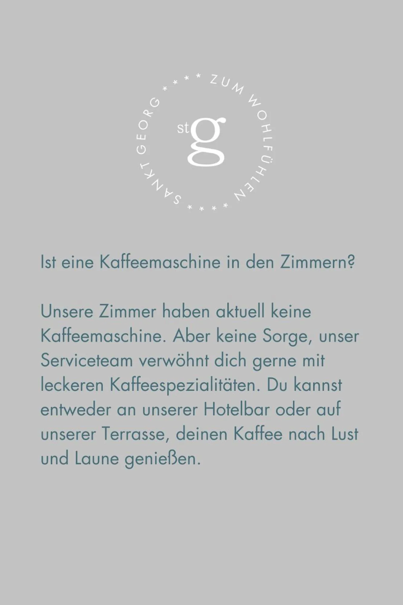 room service in Hotel St. Georg zum See
