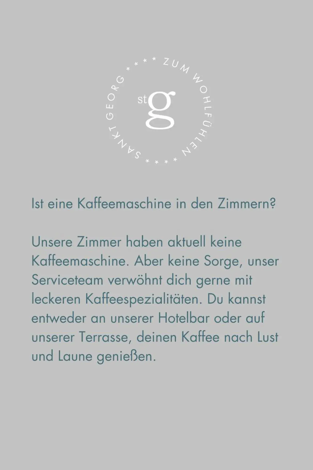 room service in Hotel St. Georg zum See