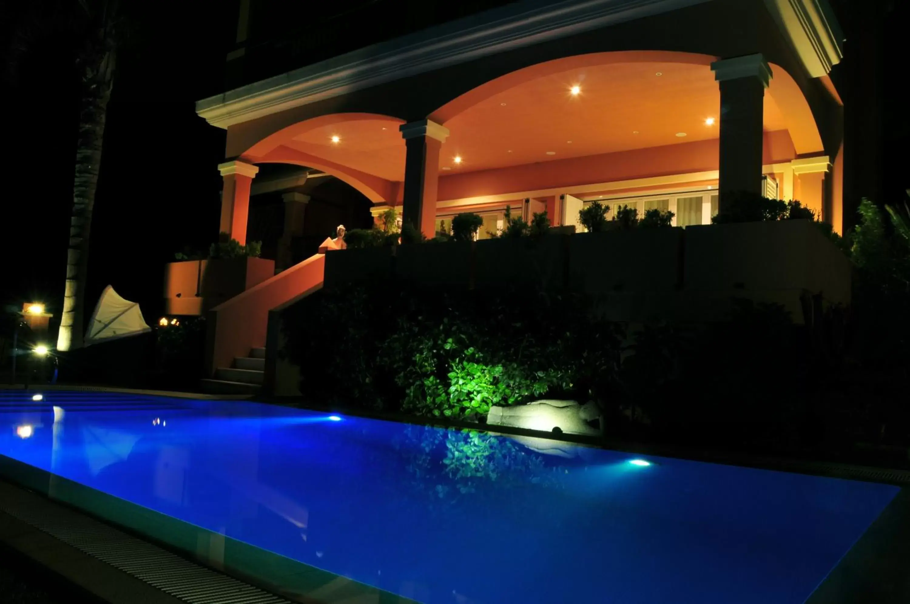 Night, Swimming Pool in The Marbella Heights Boutique Hotel