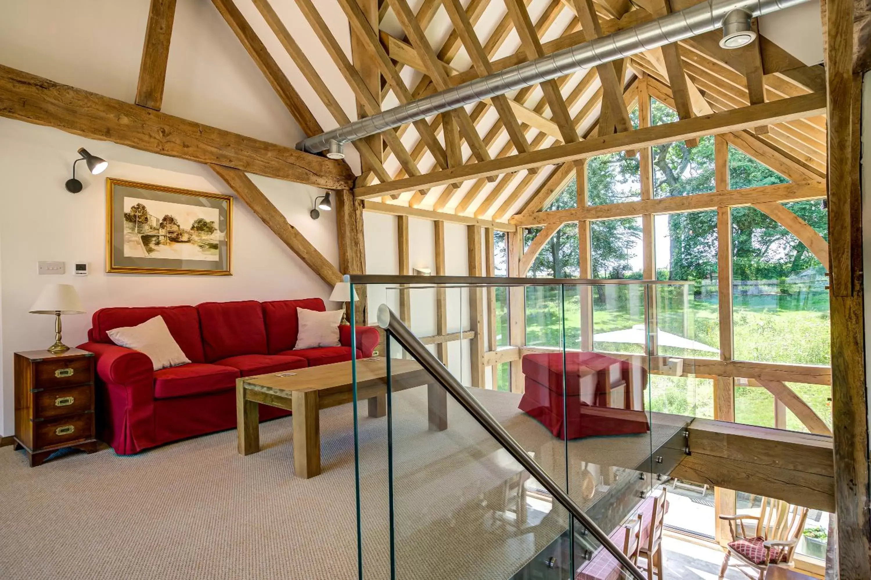 Living room, Seating Area in South Park Farm Barn