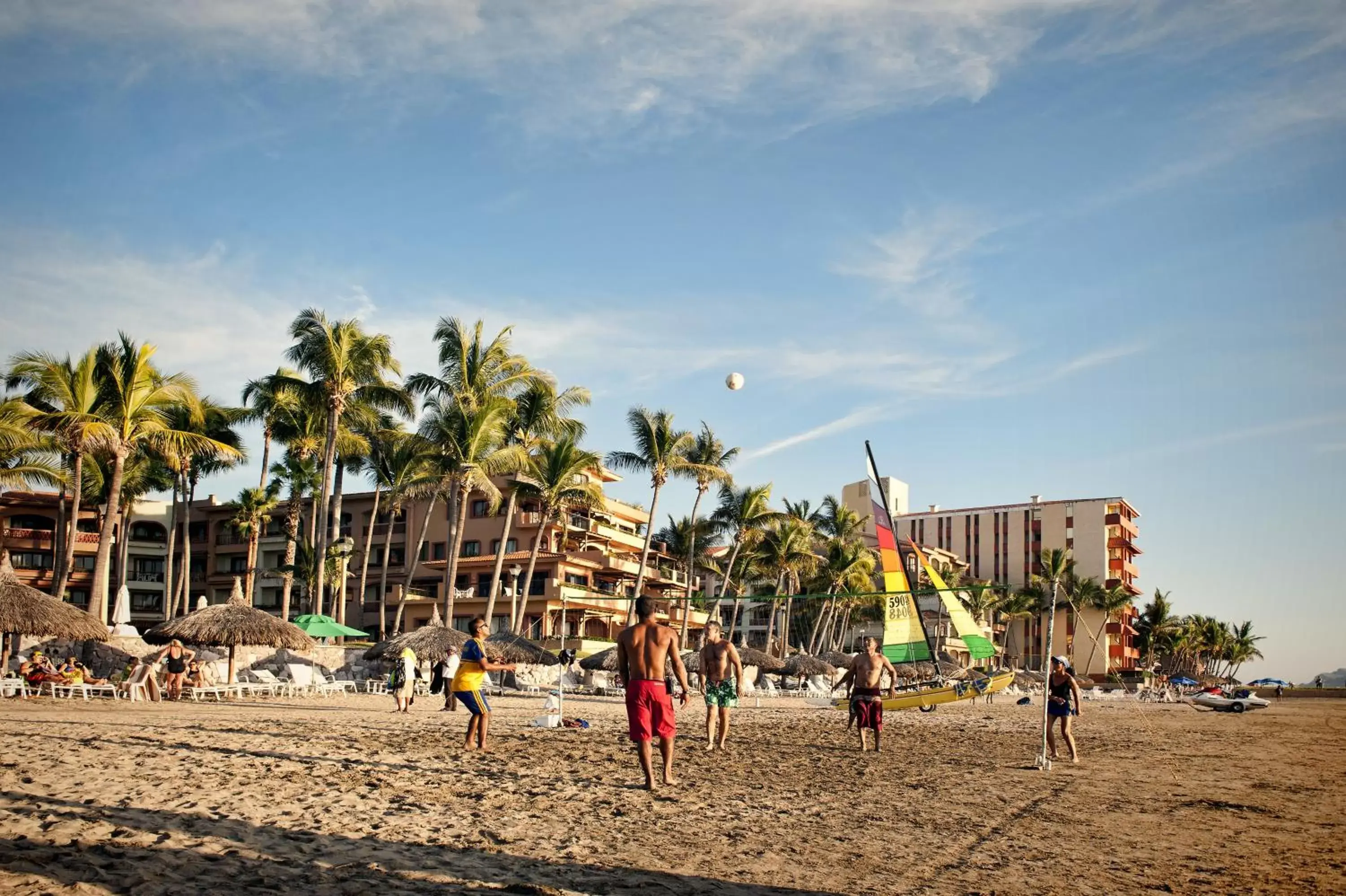 People, Beach in Pueblo Bonito Mazatlan Beach Resort - All Inclusive