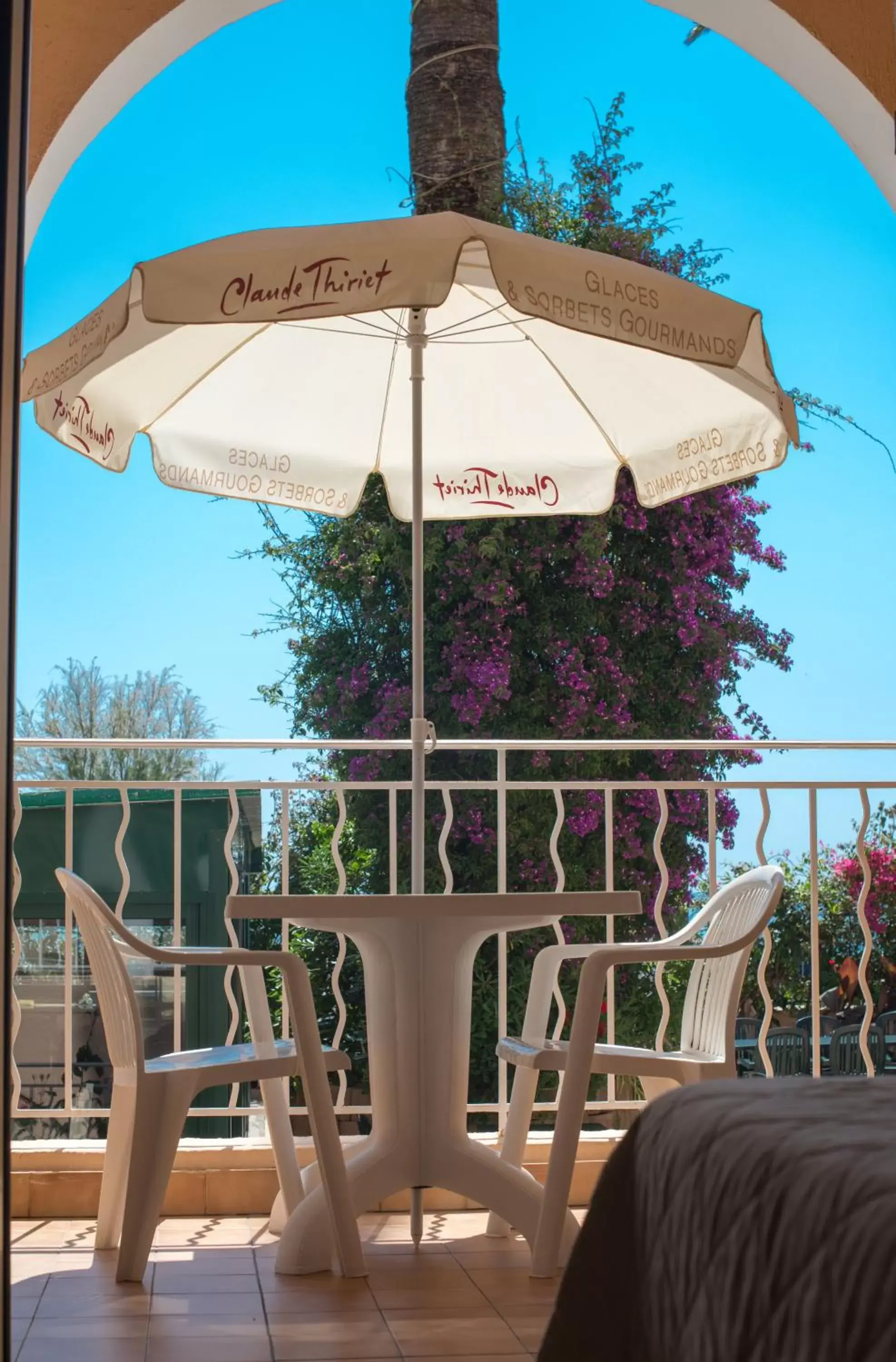 Balcony/Terrace in Hotel et Appartements Reine D'Azur