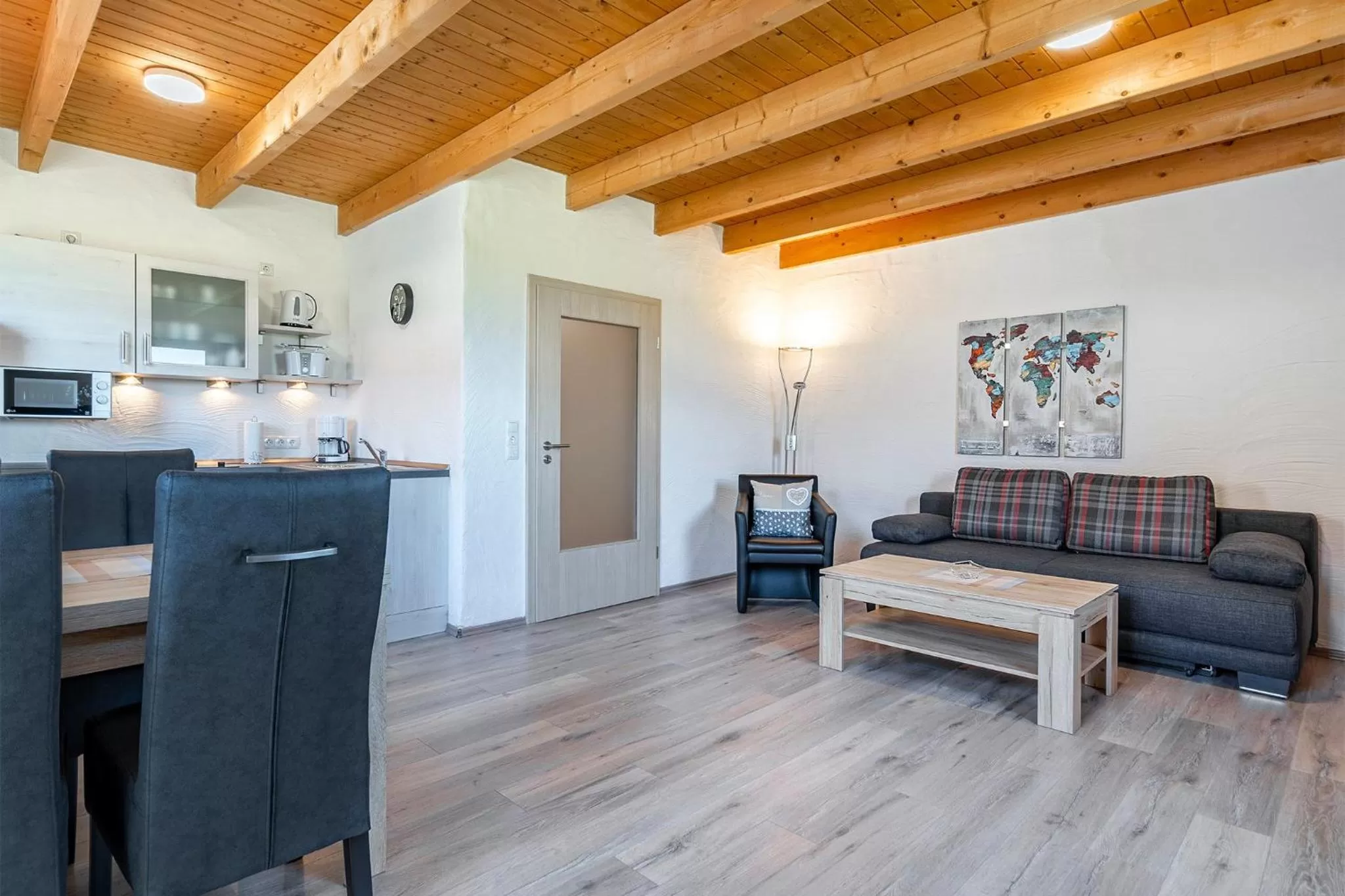 Kitchen or kitchenette in Villa Moorstern am Badesee Tannenhausen