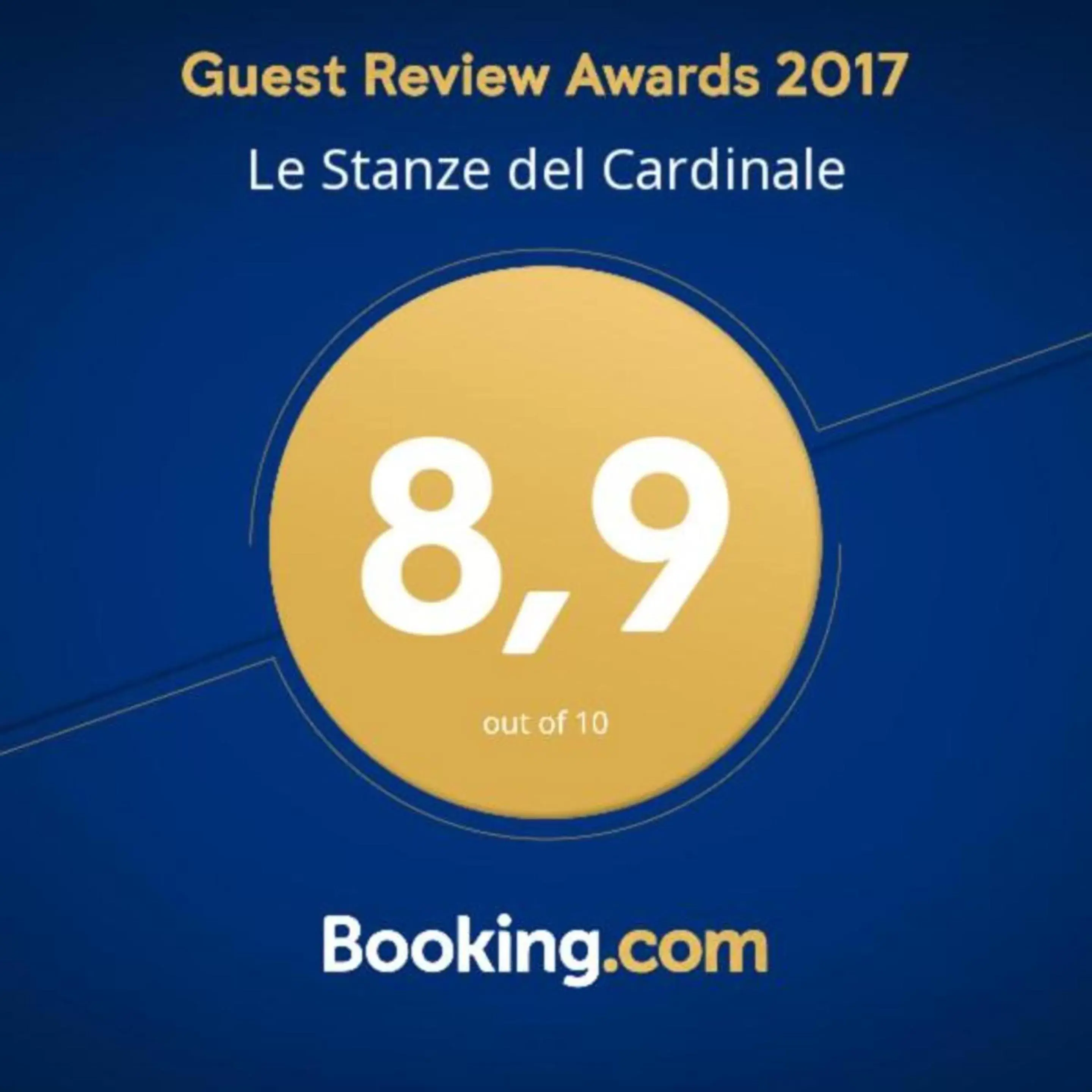 Certificate/Award in Le Stanze del Cardinale