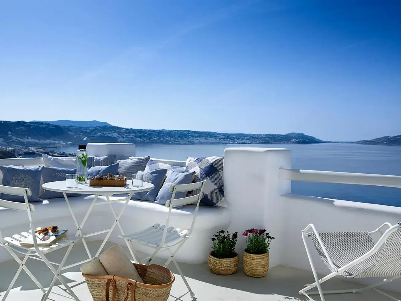 Balcony/Terrace in Rocabella Mykonos Hotel