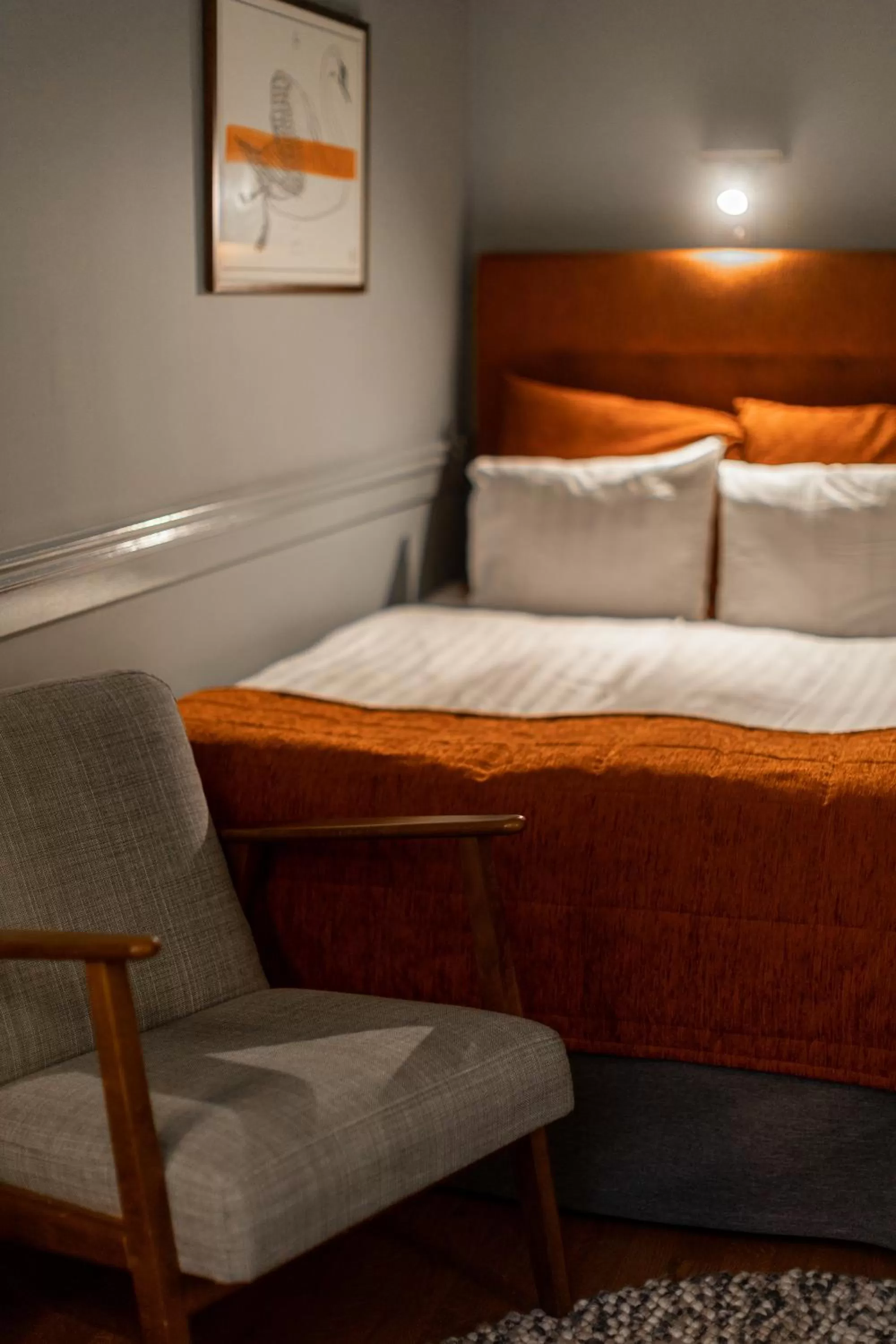 Bed in Hotel Poseidon