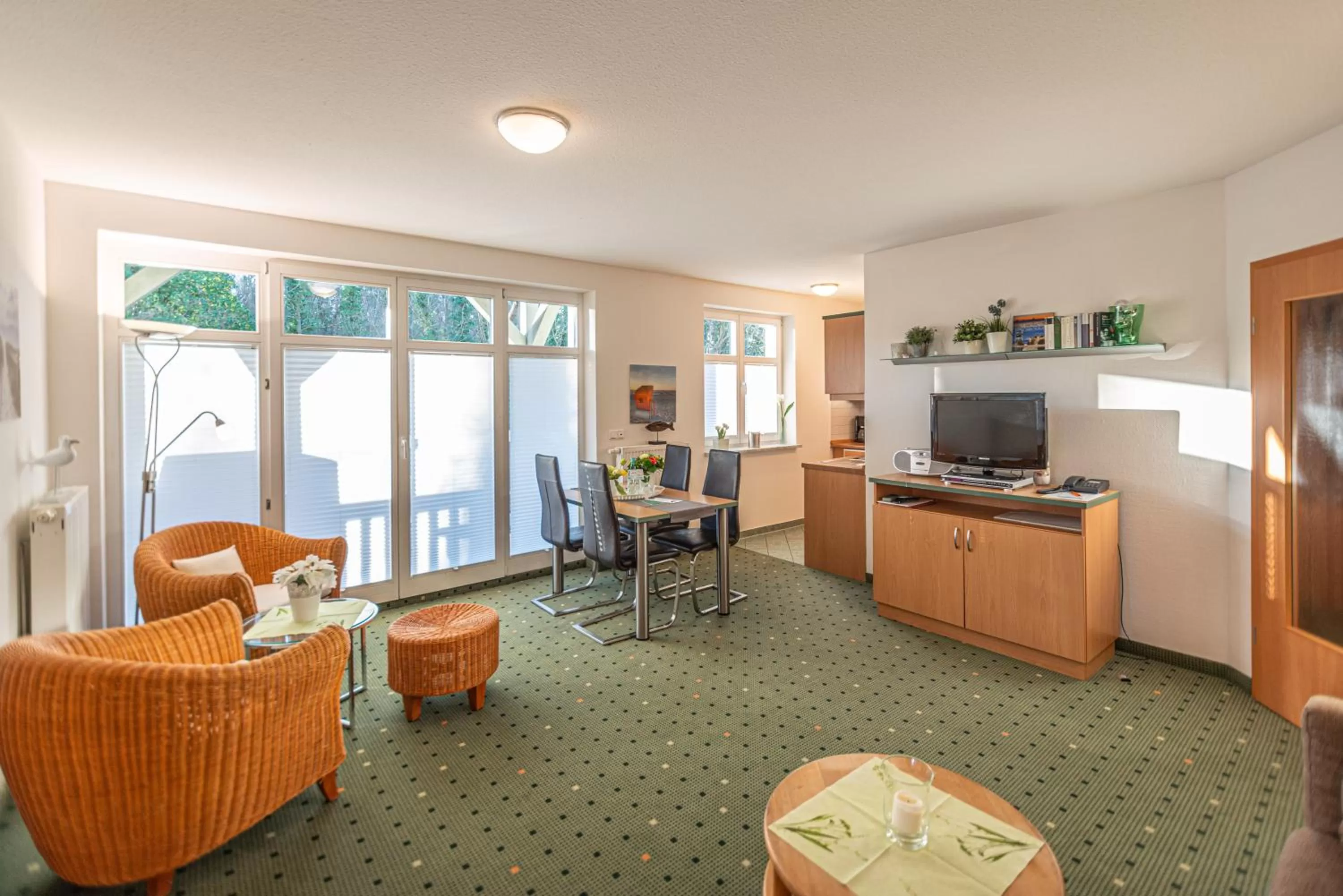 TV and multimedia in Am Weststrand Apartmenthaus Waldeck