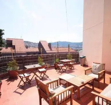 Balcony/Terrace in Mellow Hostel Barcelona