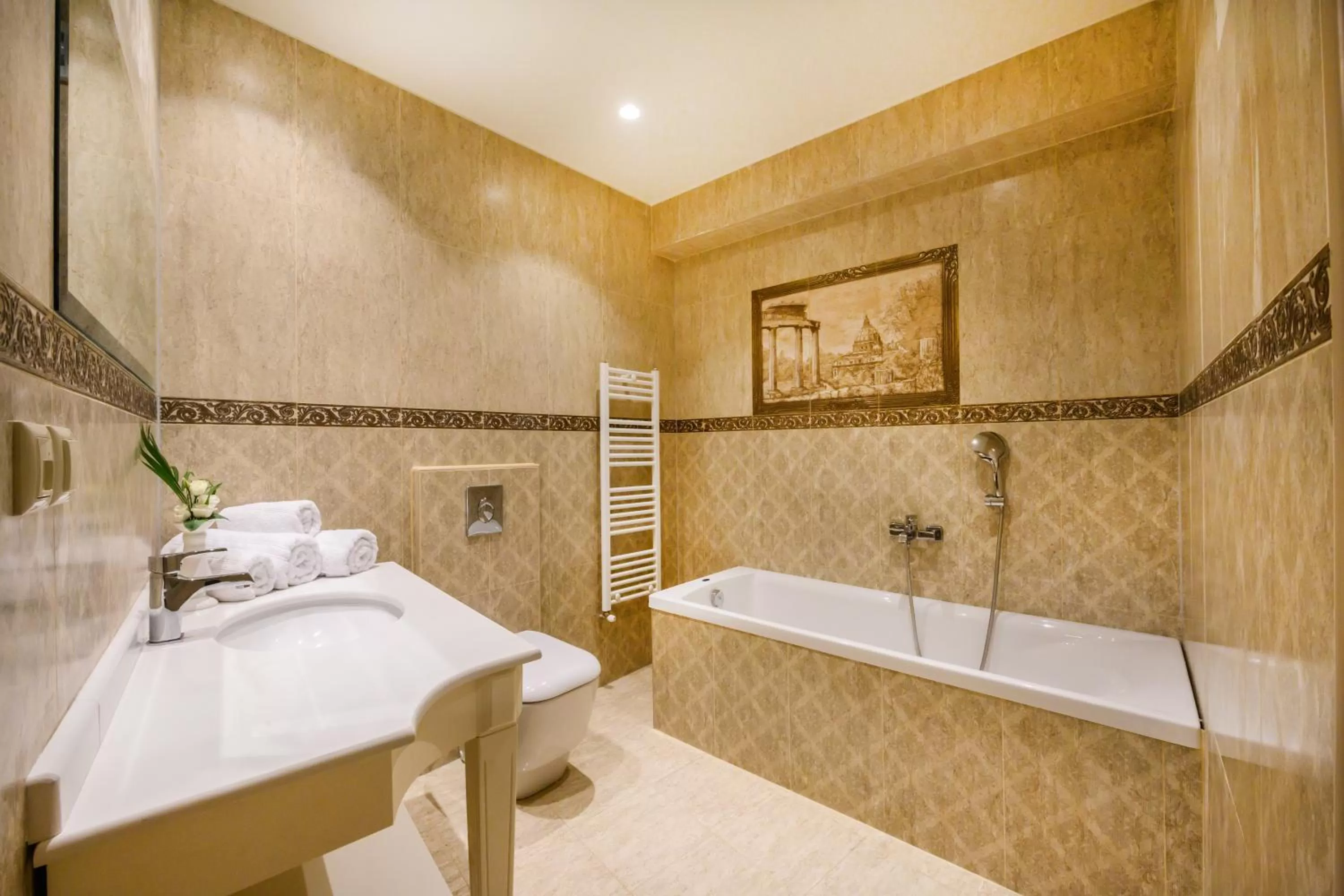 Bathroom in Emerald Suites