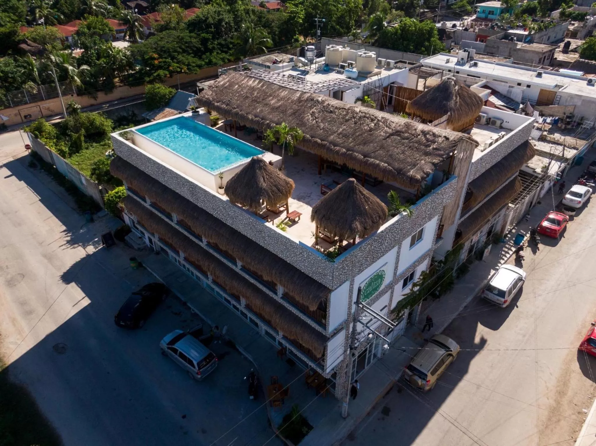 Bird's eye view, Bird's-eye View in Caliza Tulum Hotel