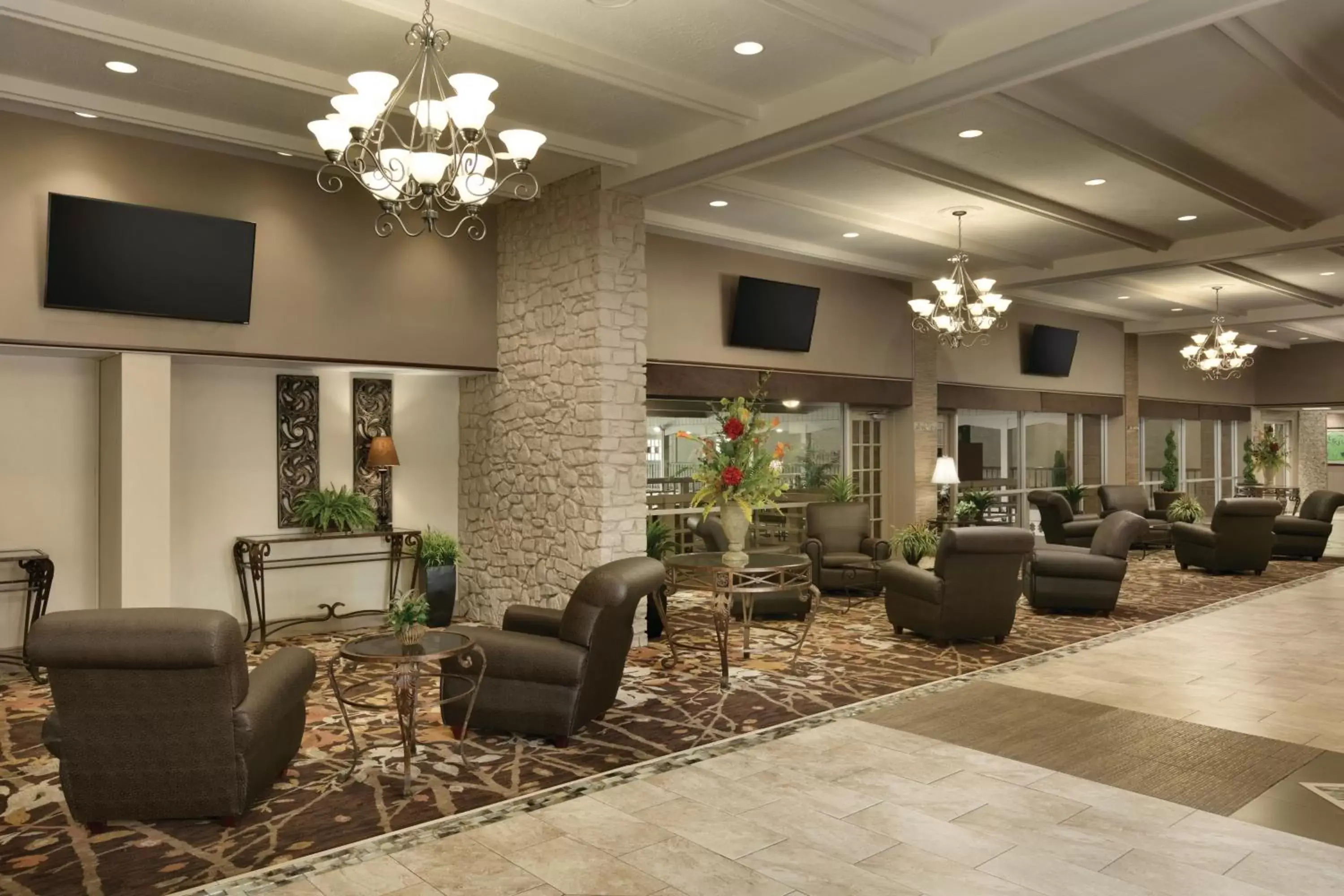 Lobby or reception in Radisson Hotel Louisville North