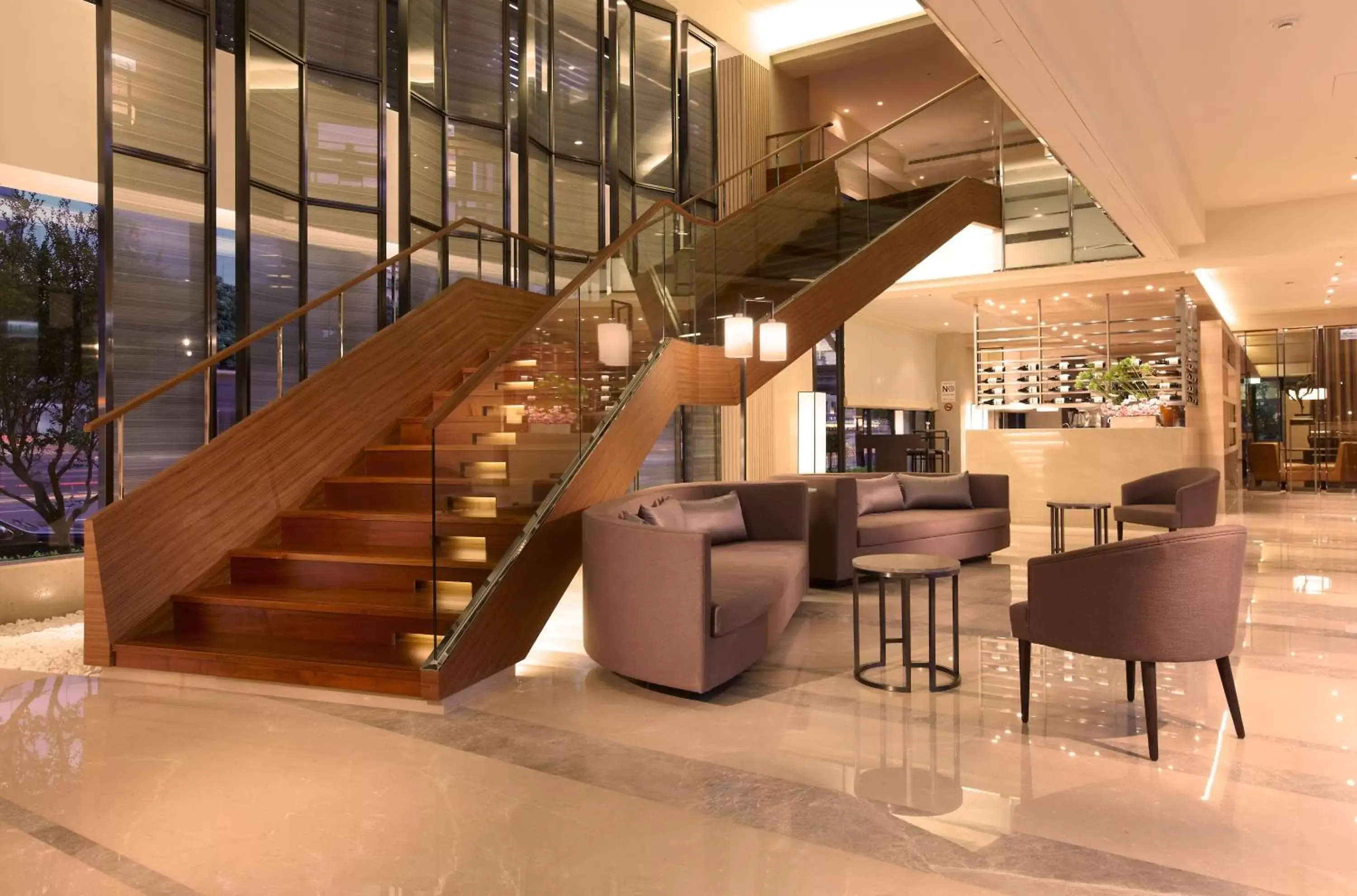 Lobby or reception, Lounge/Bar in Hotel COZZI Minsheng Taipei