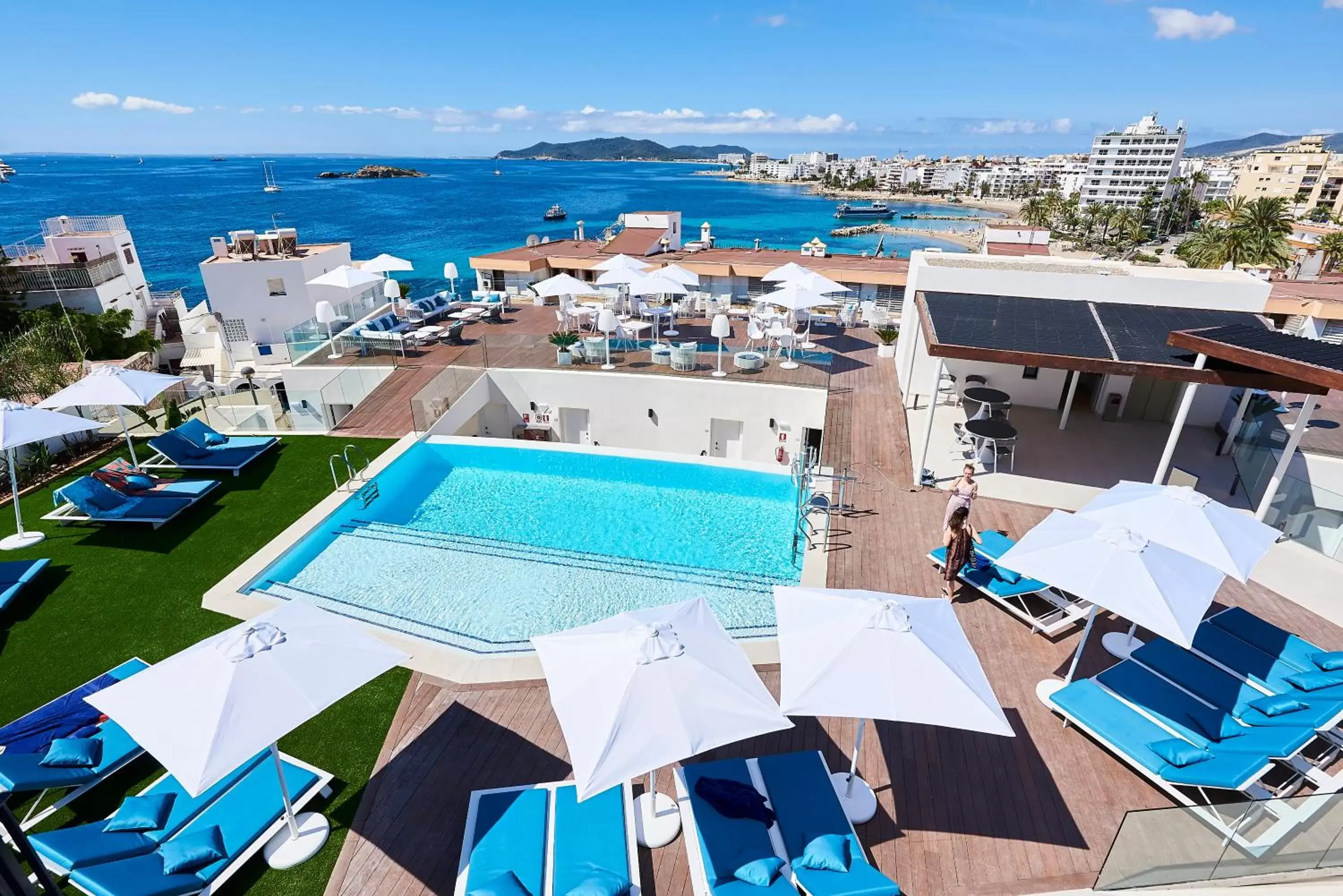 Balcony/Terrace, Pool View in Eurostars Ibiza