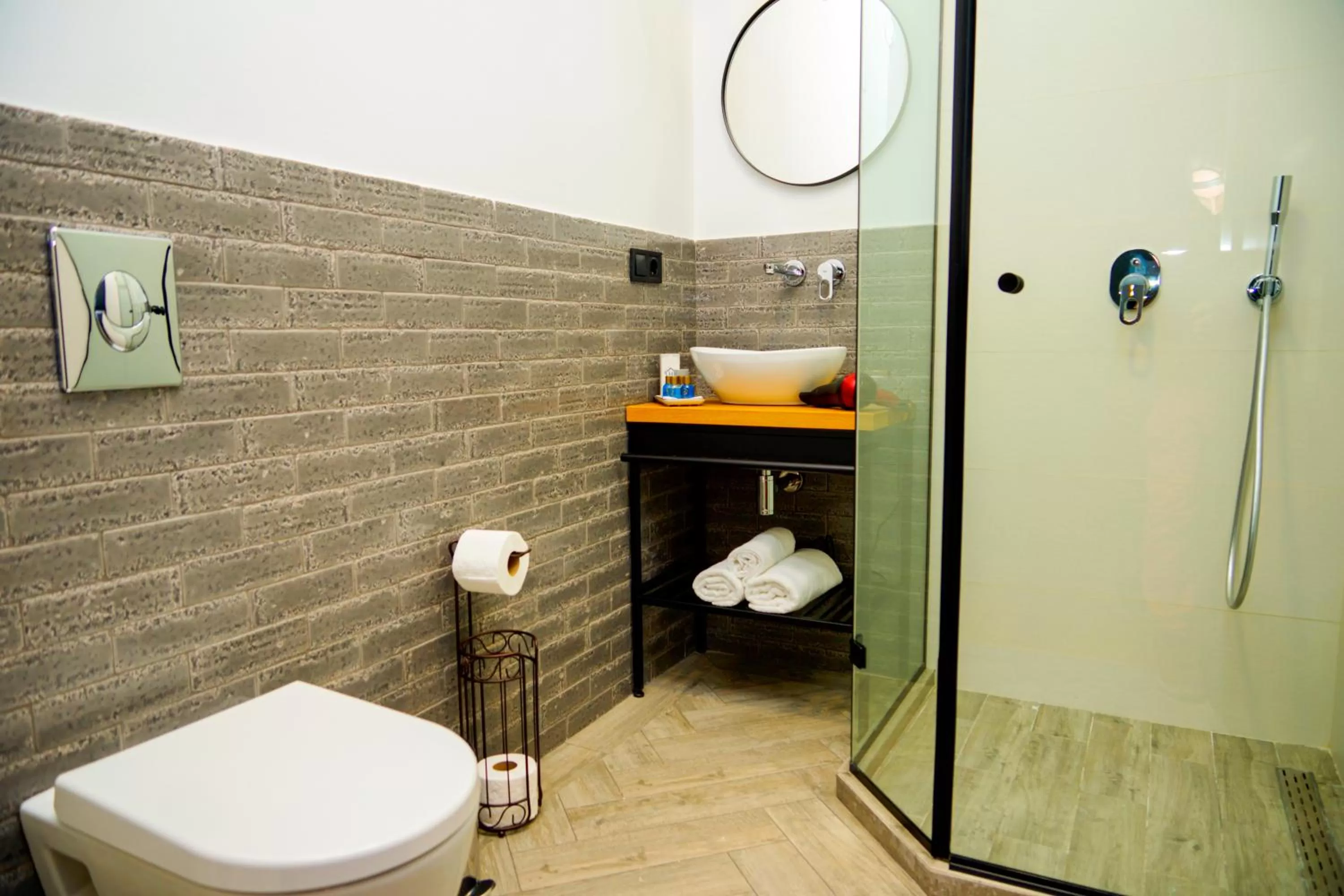 Bathroom in Borjomi Bridge Hotel