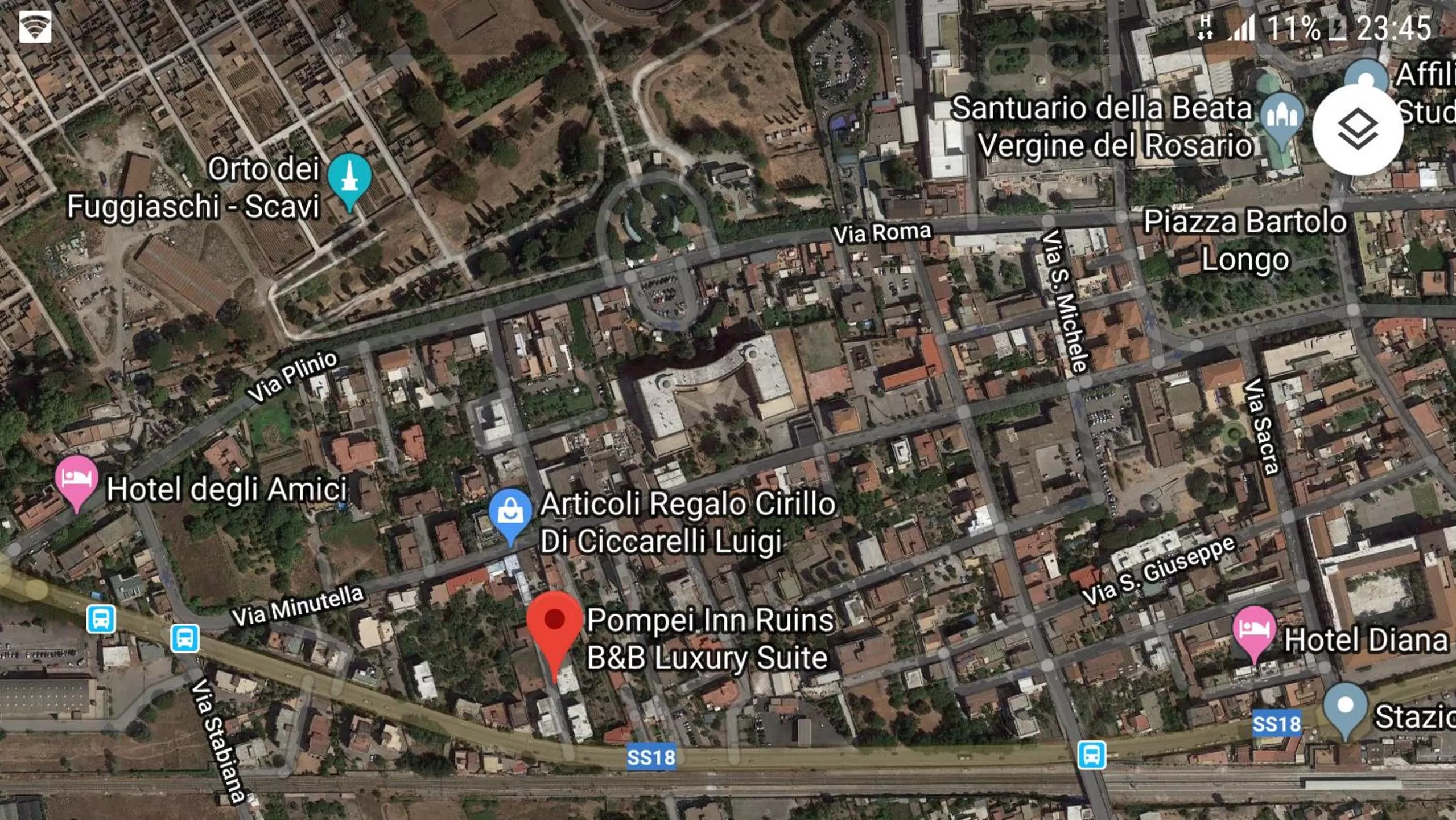 Neighbourhood in Pompei Inn Ruins B&B Luxury Suite