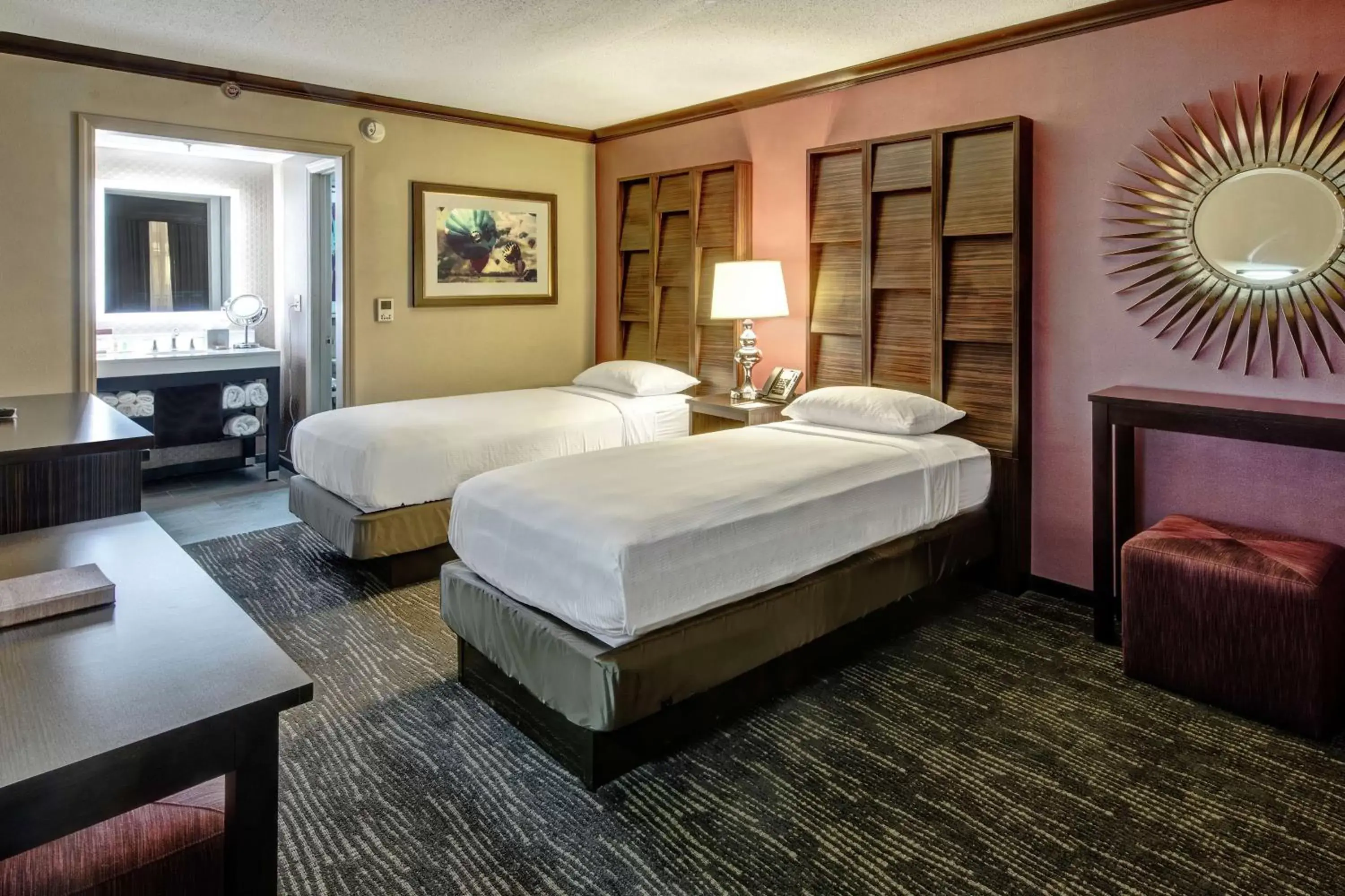 Bed in DoubleTree by Hilton Decatur Riverfront