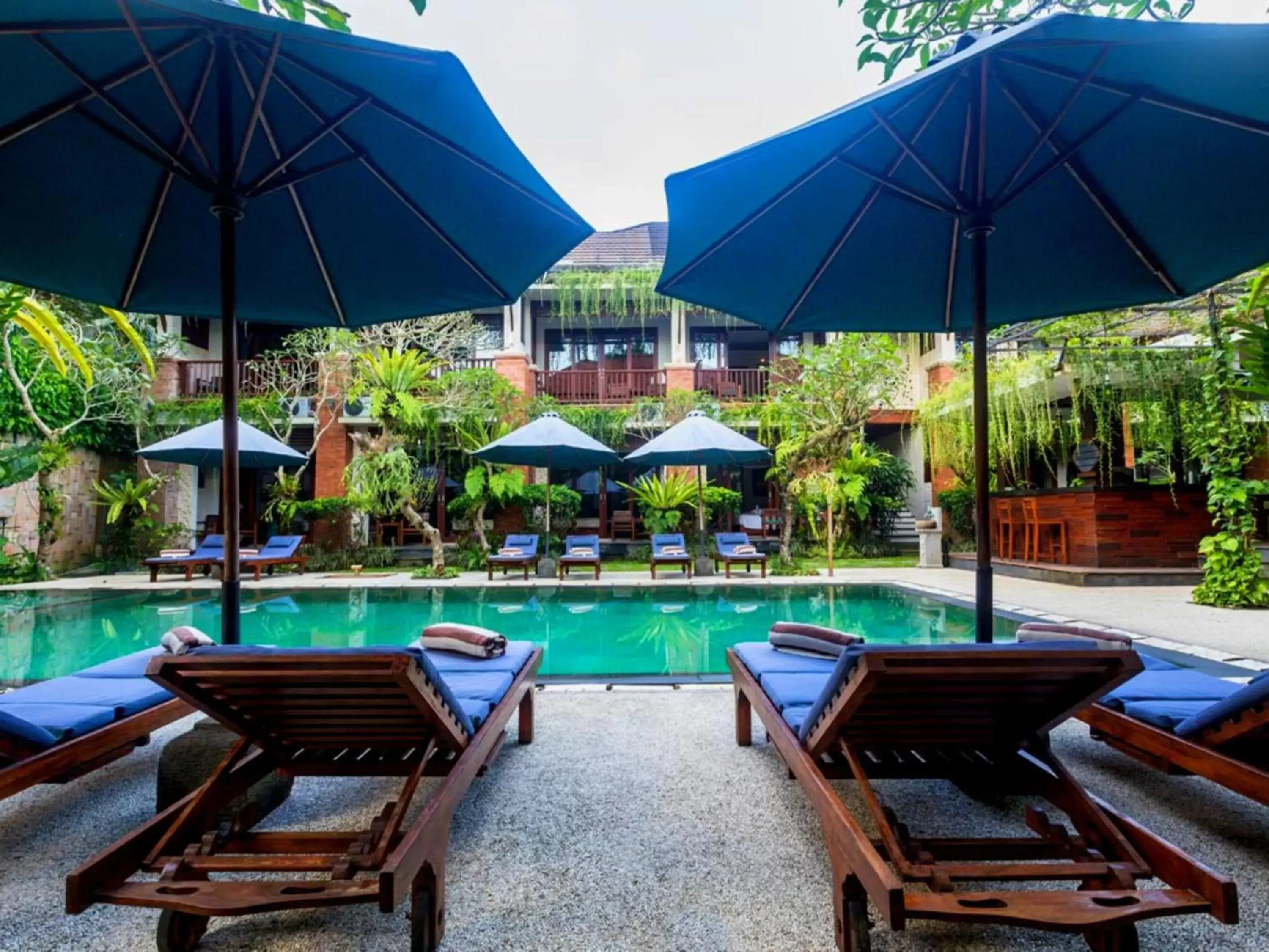 Balcony/Terrace, Swimming Pool in Awatara Boutique Resort Ubud