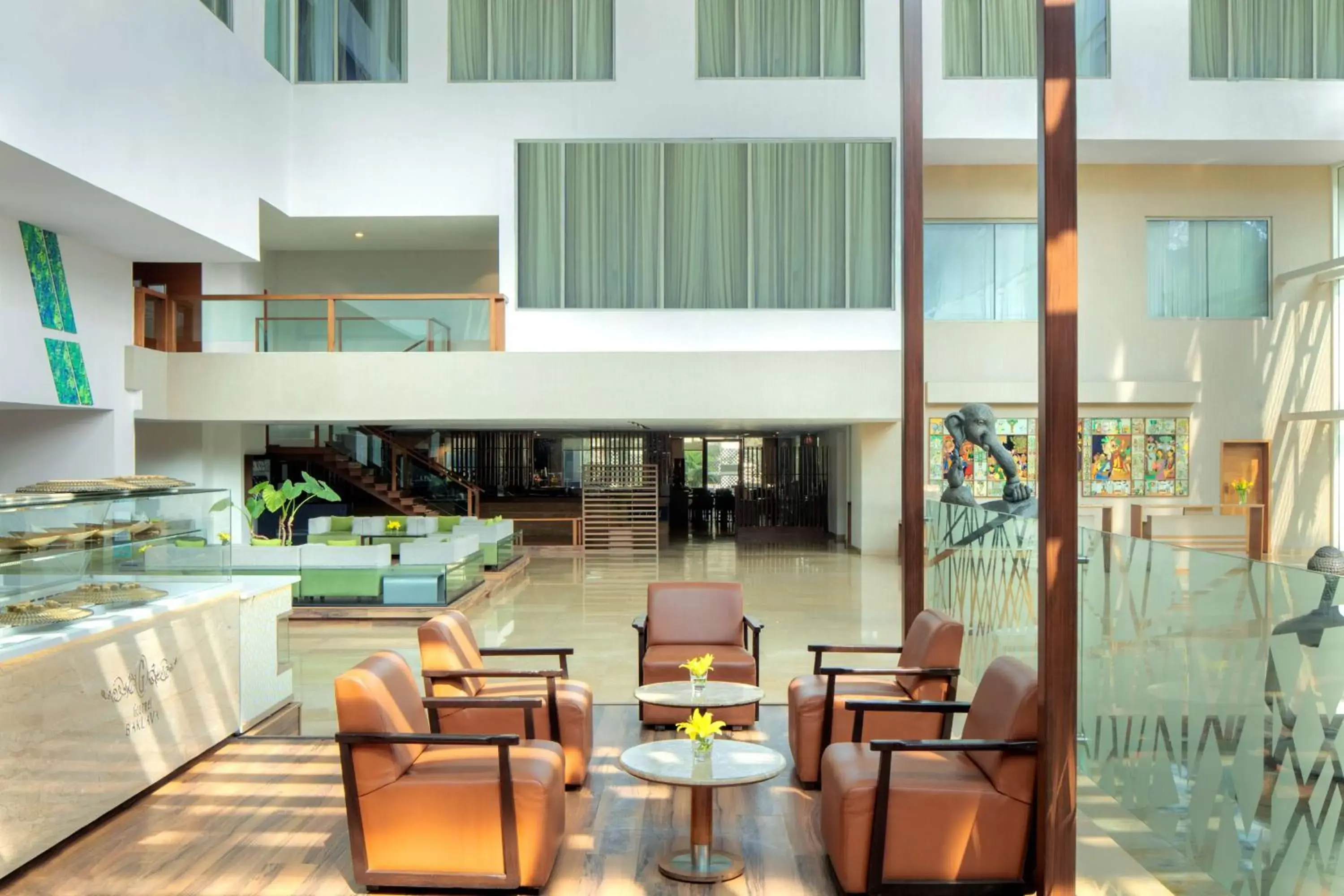 Lobby or reception in Radisson Blu Plaza Hotel Hyderabad Banjara Hills