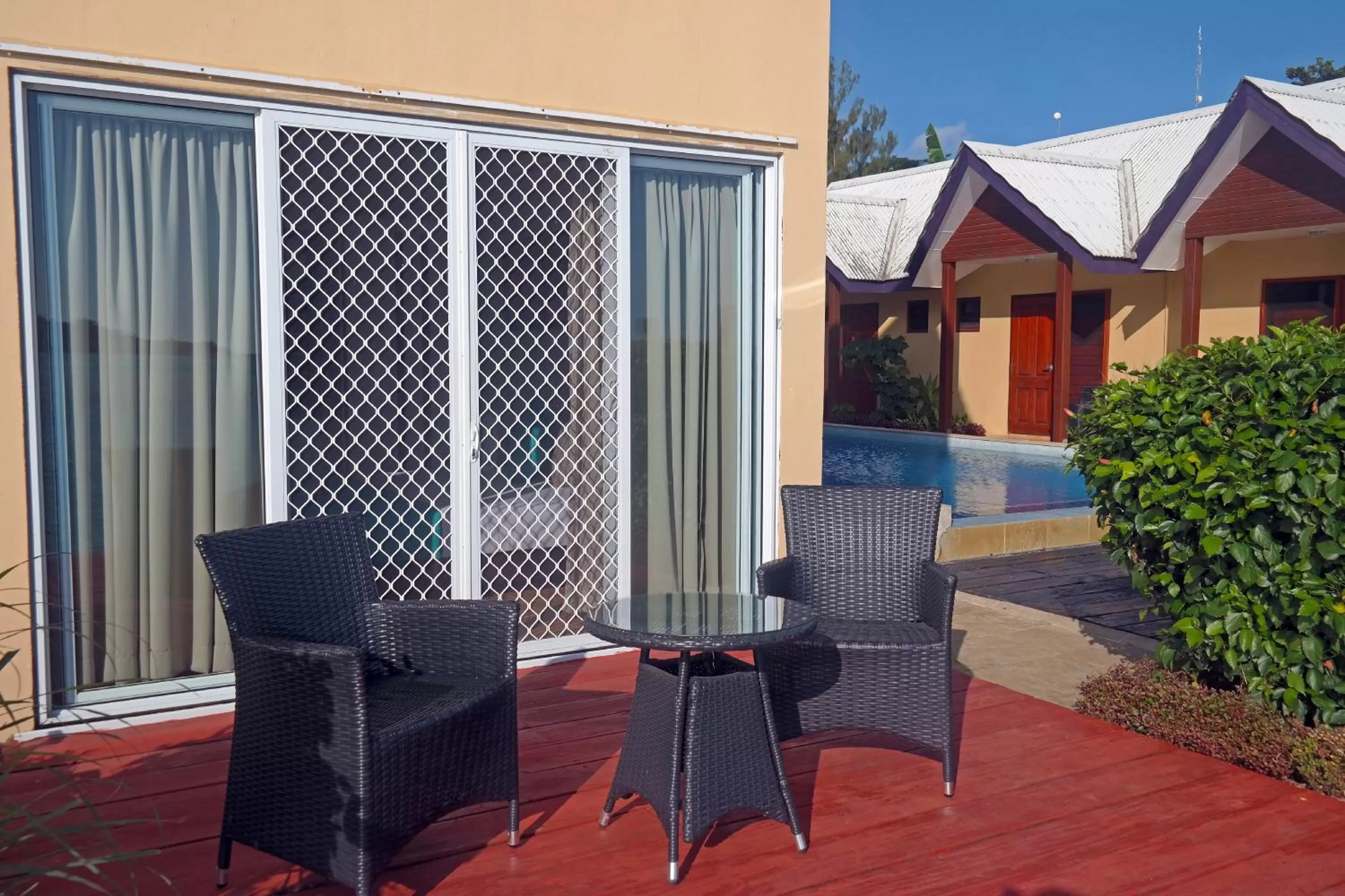 Patio in Moorings Hotel