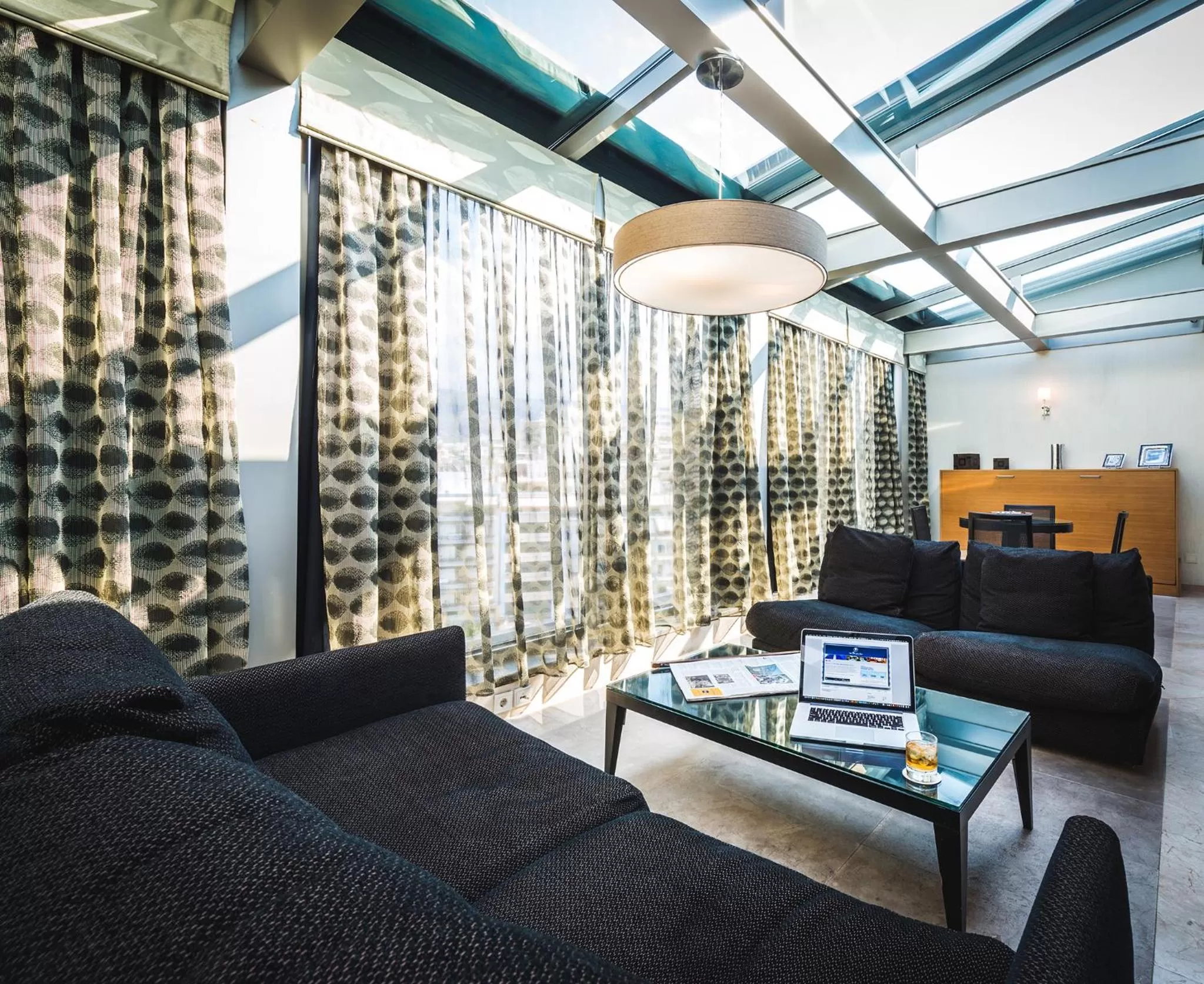 Seating area in Golden Age Athens Hotel