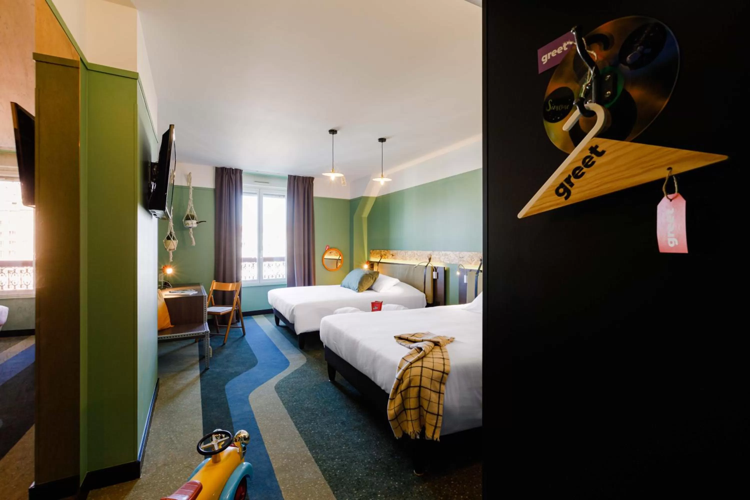 Bed in Greet Hotel Lyon Confluence