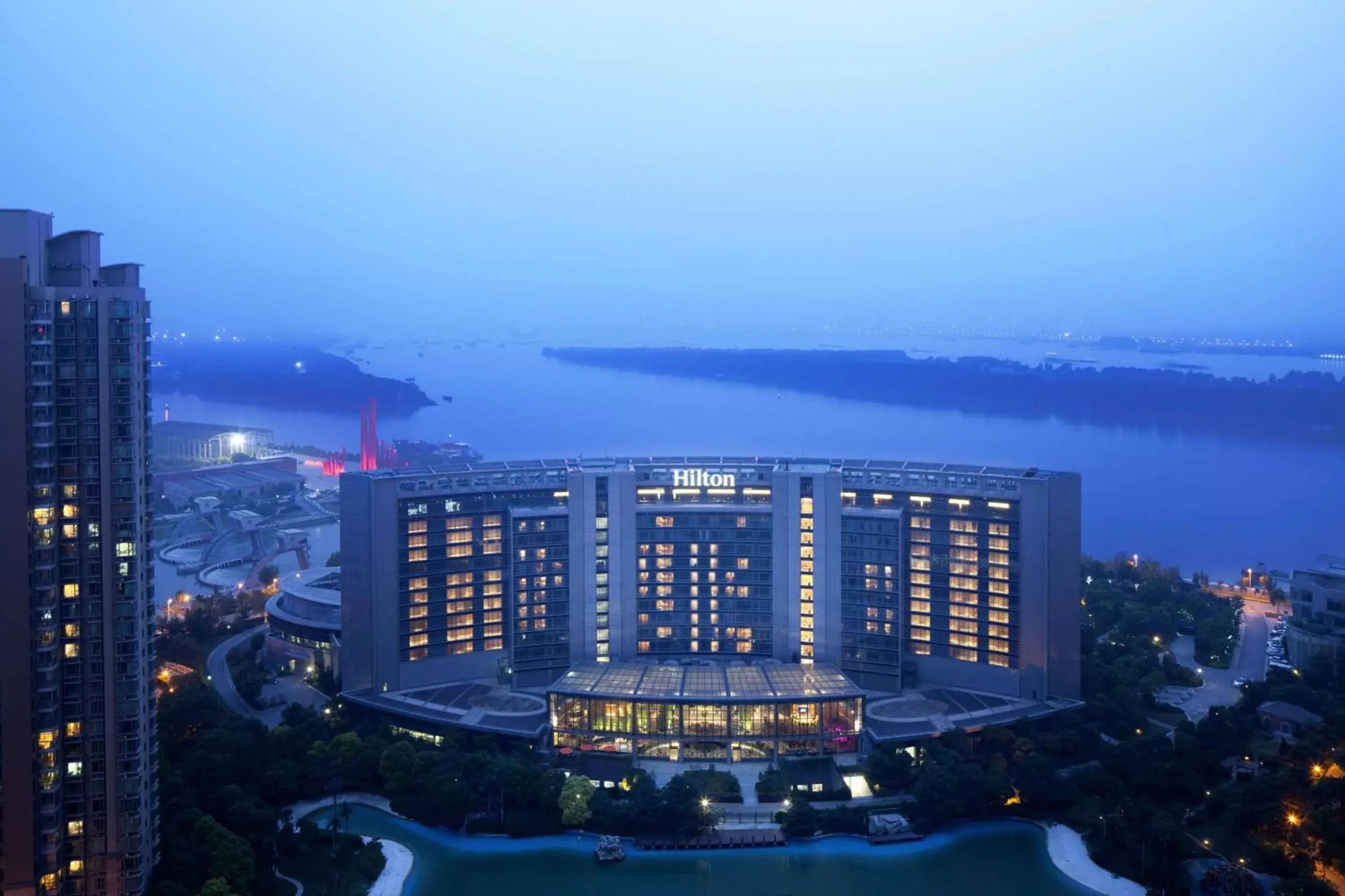 Property building, Bird's-eye View in Hilton Nanjing Riverside