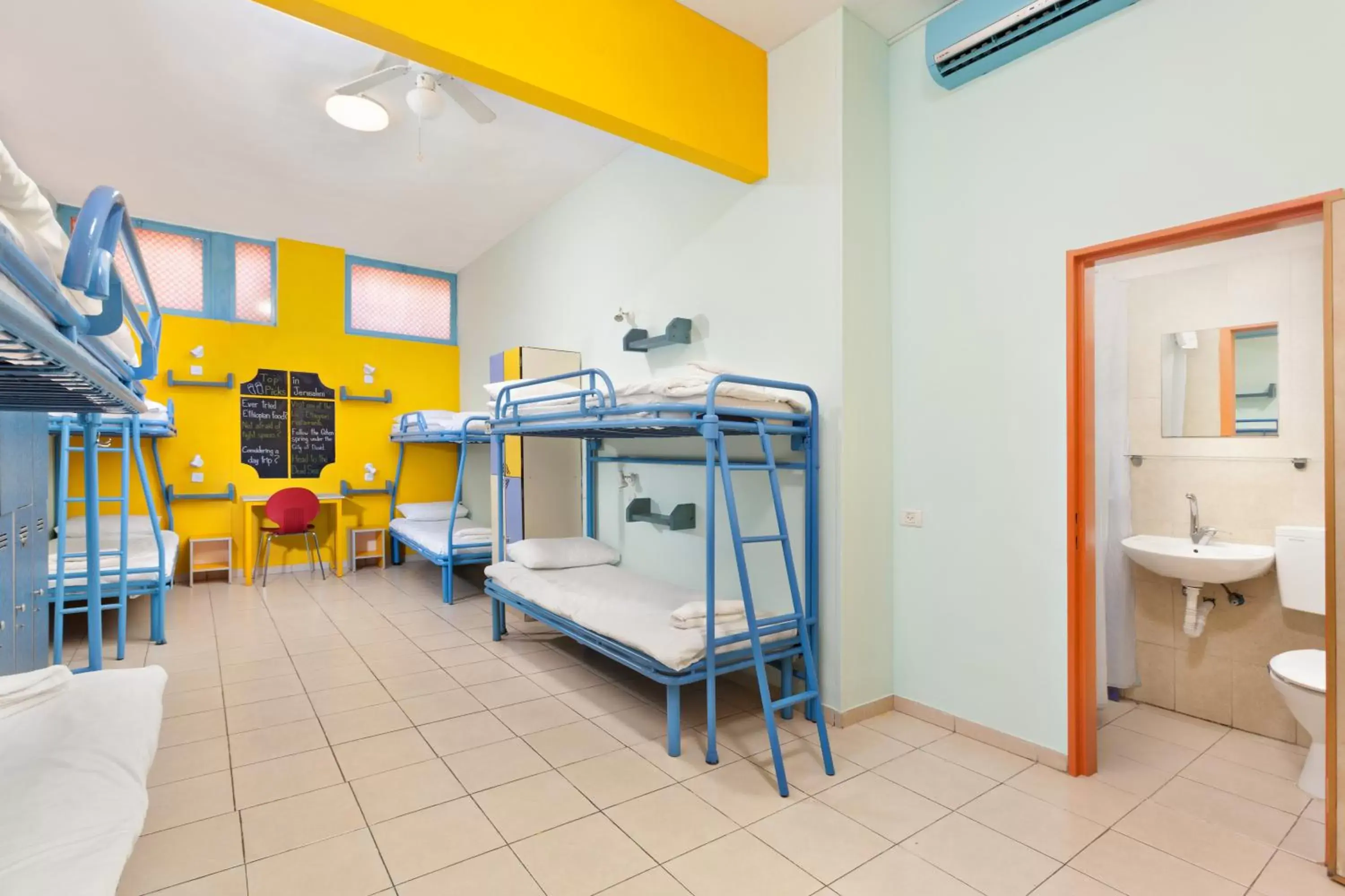 Single Bed in 10-Bed Mixed Dormitory Room in Abraham Hostel Jerusalem