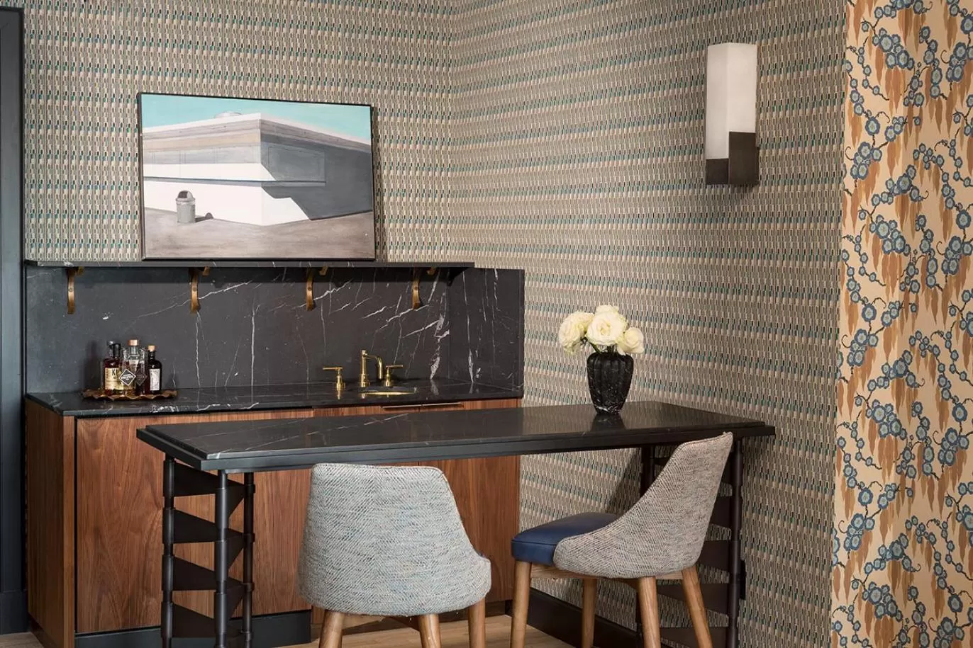 Seating area in San Francisco Proper Hotel, a Member of Design Hotels