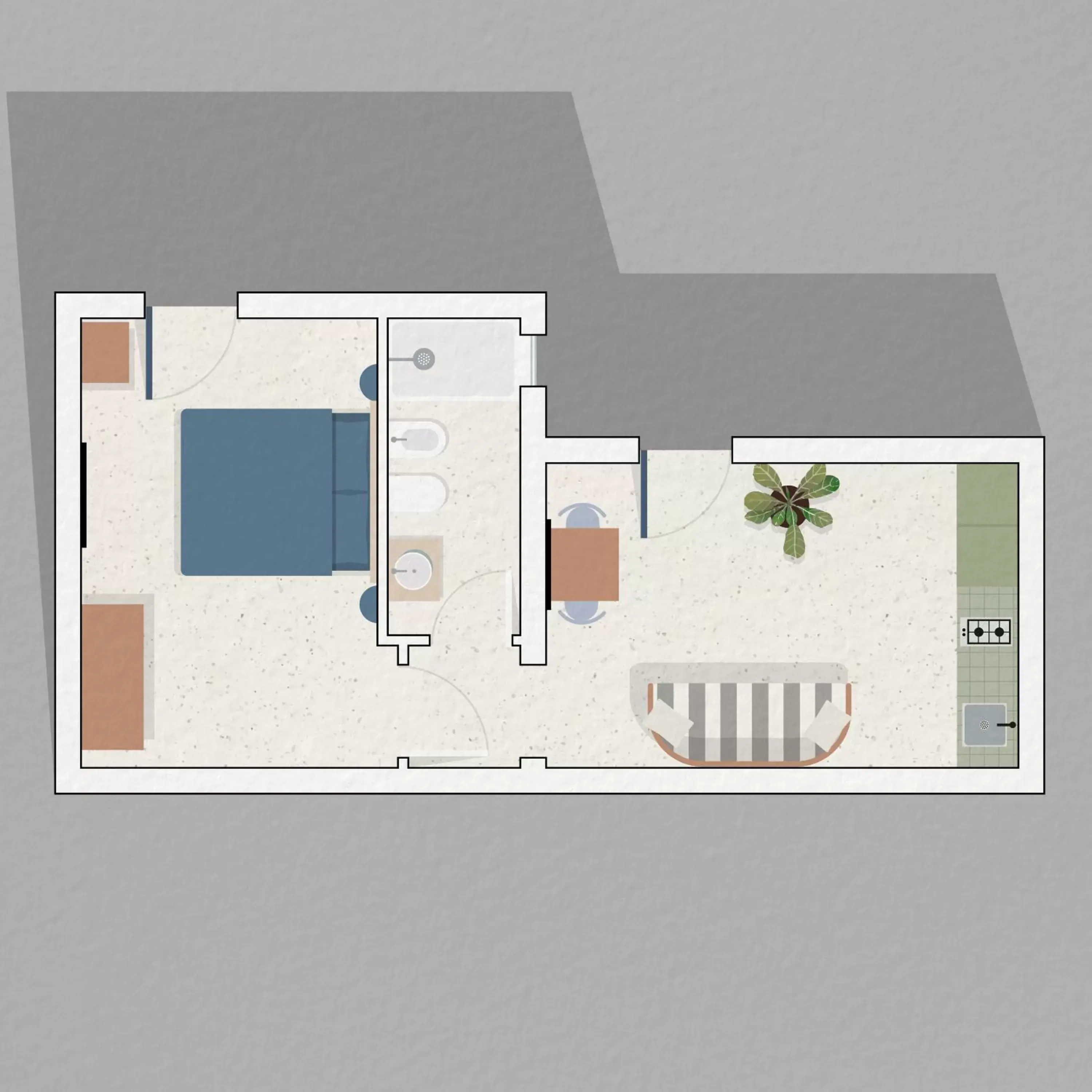 Floor Plan in Living u HomeSuites