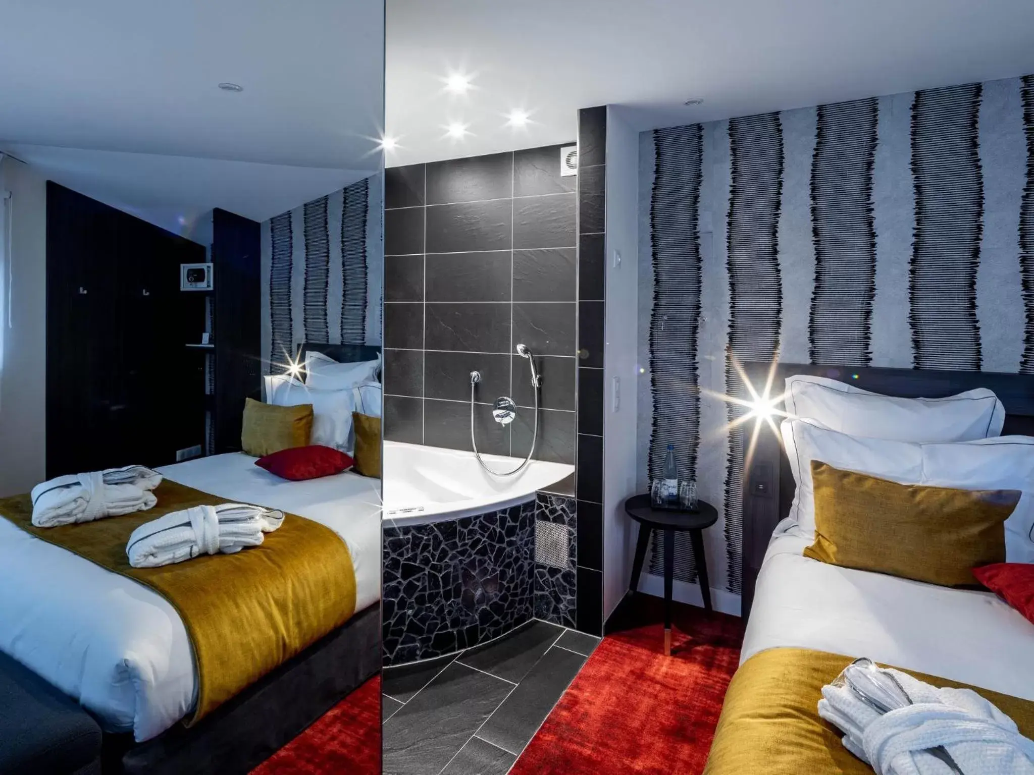 Bedroom, Bed in Garrigae Villa La Florangerie - Hôtel - Piscine & SPA inclus
