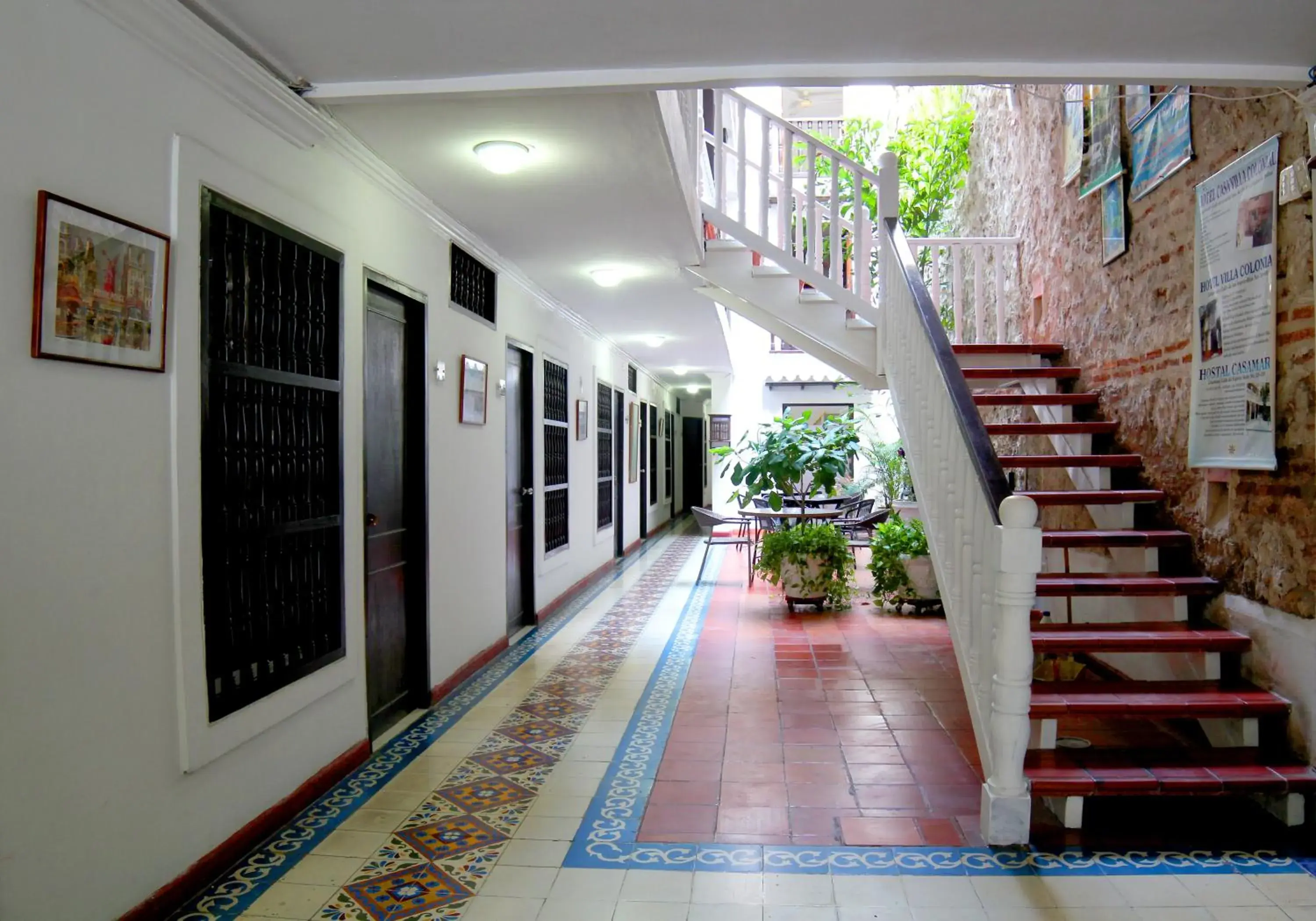 Patio in Hotel Villa Colonial