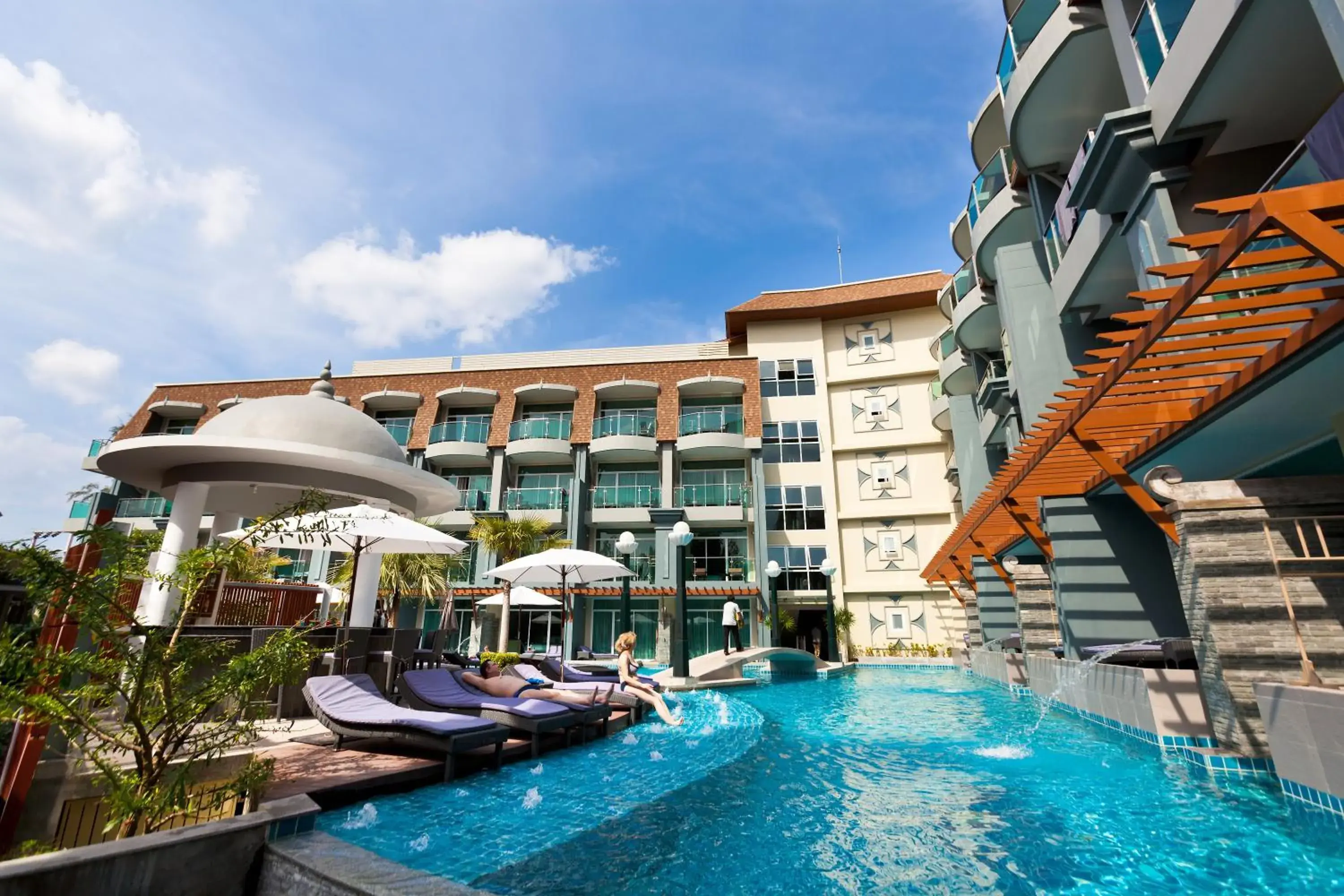 Swimming pool in Ramaburin Resort Patong - SHA Extra Plus Swimming pool in Ramaburin Resort Patong - SHA Extra Plus