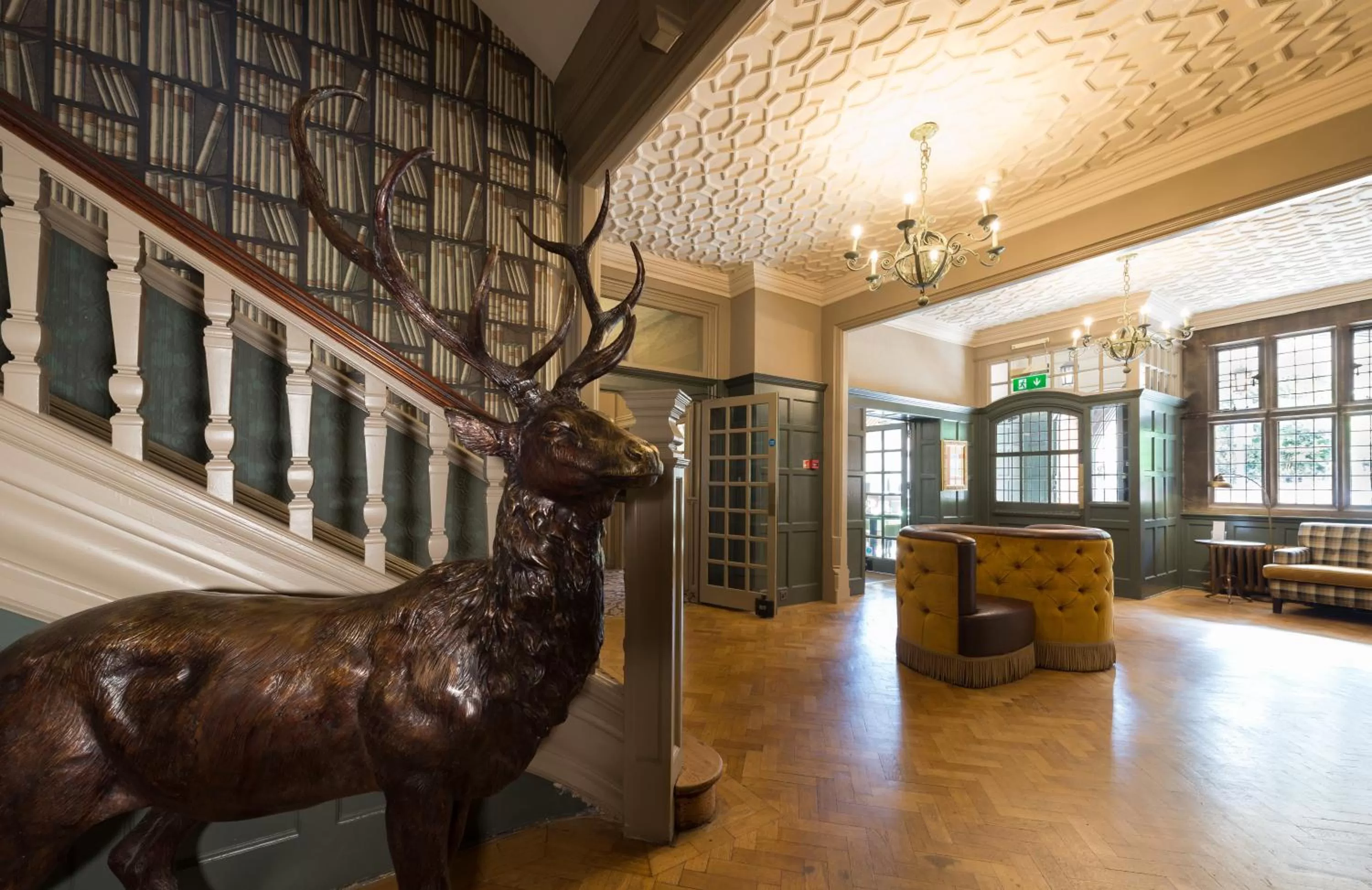 Lobby or reception in The Crown Manor House Hotel