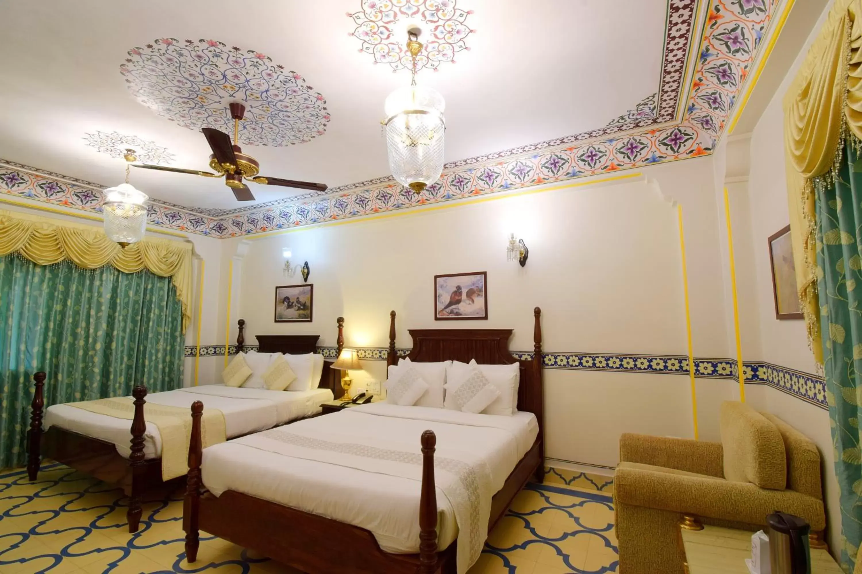 Photo of the whole room, Bed in Umaid Bhawan - A Heritage Style Boutique Hotel