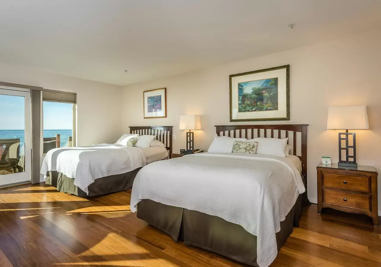 Superior Queen Room with Two Queen Beds and Ocean view in Little Sur Inn