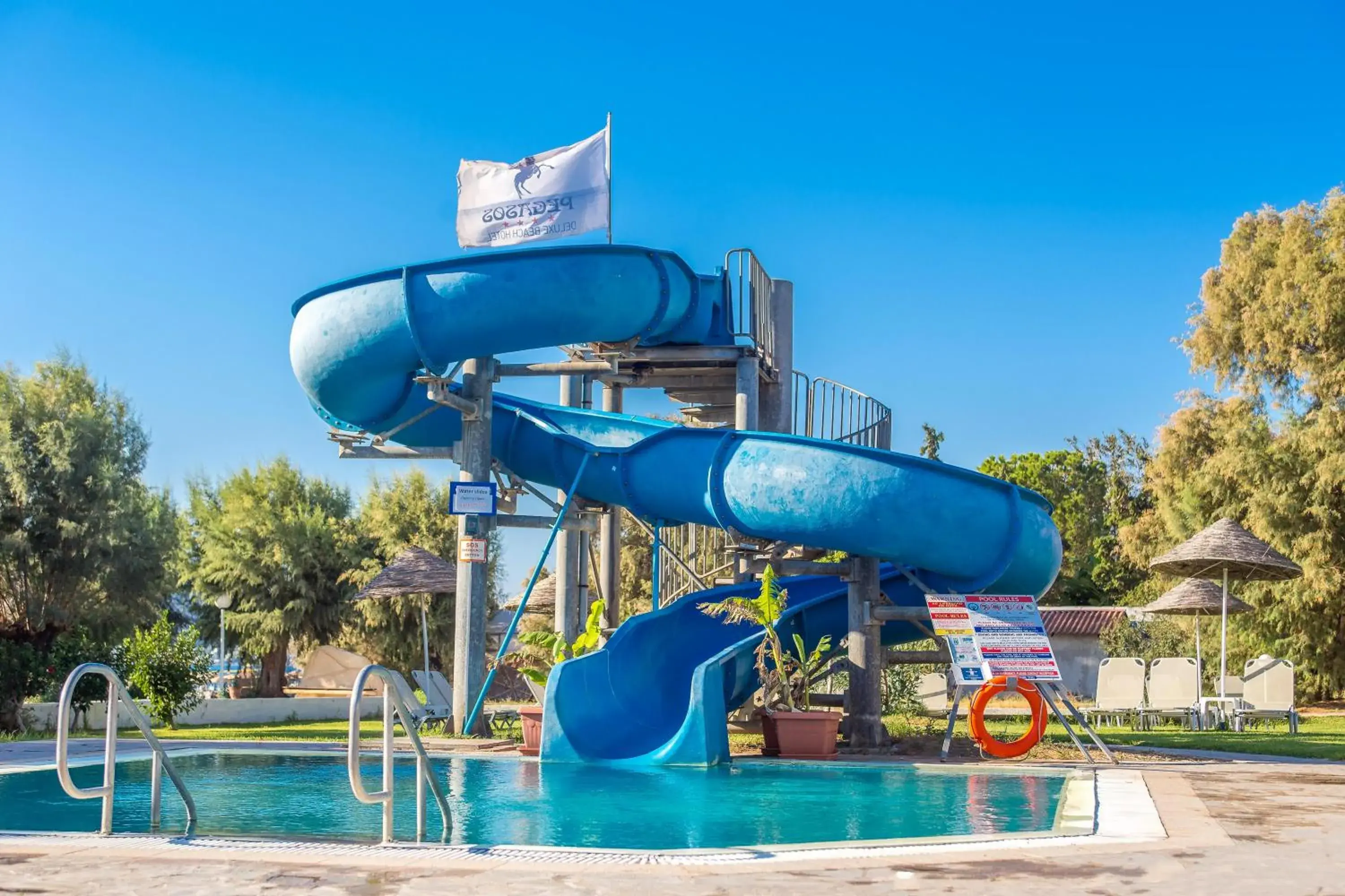 Activities, Water Park in Pegasos Deluxe Beach Hotel