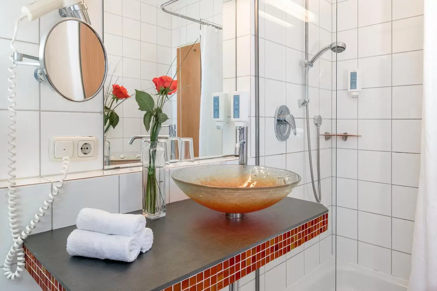 Bathroom in Hotel Obermaier