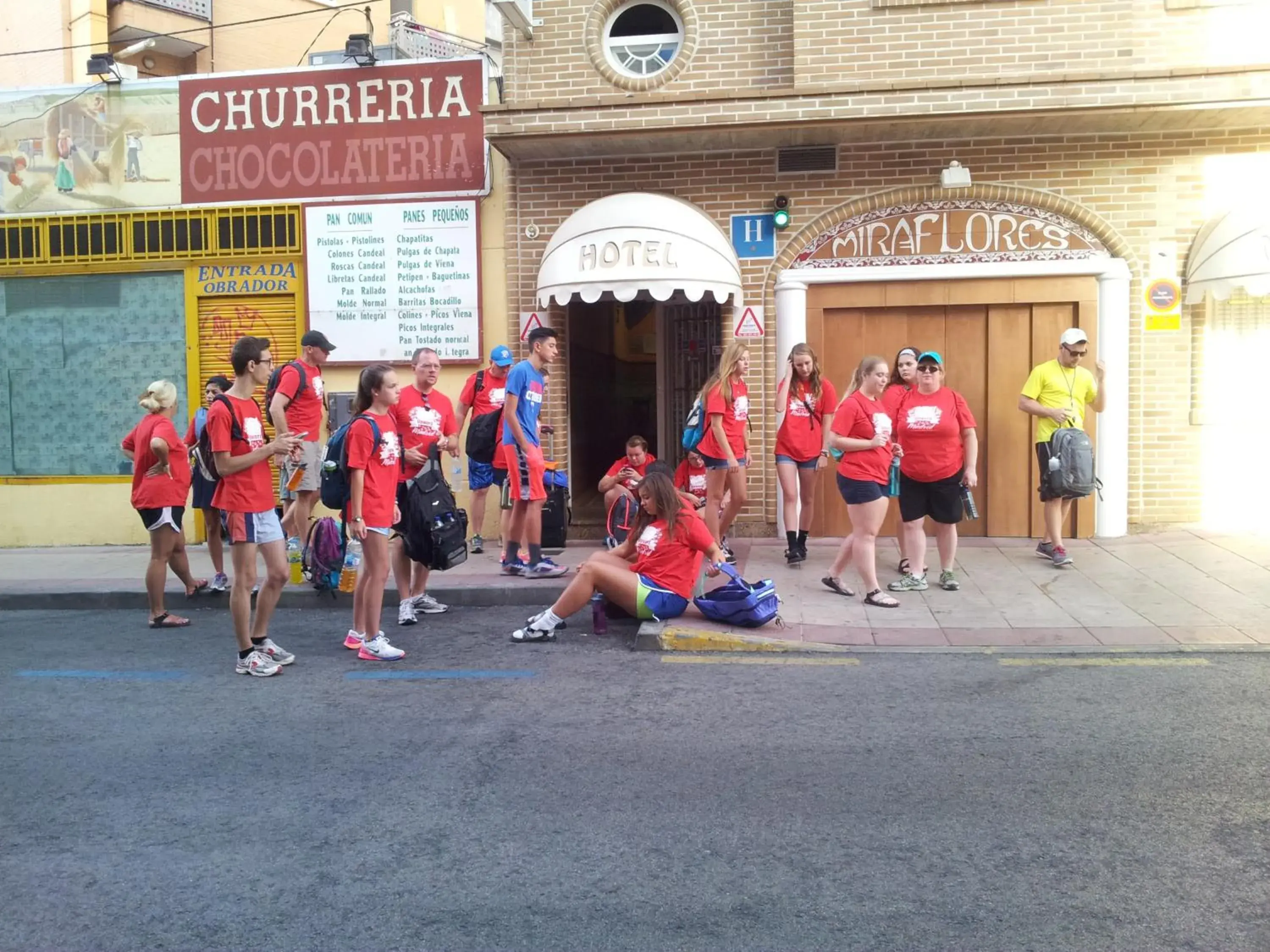 group of guests in Hotel Miraflores