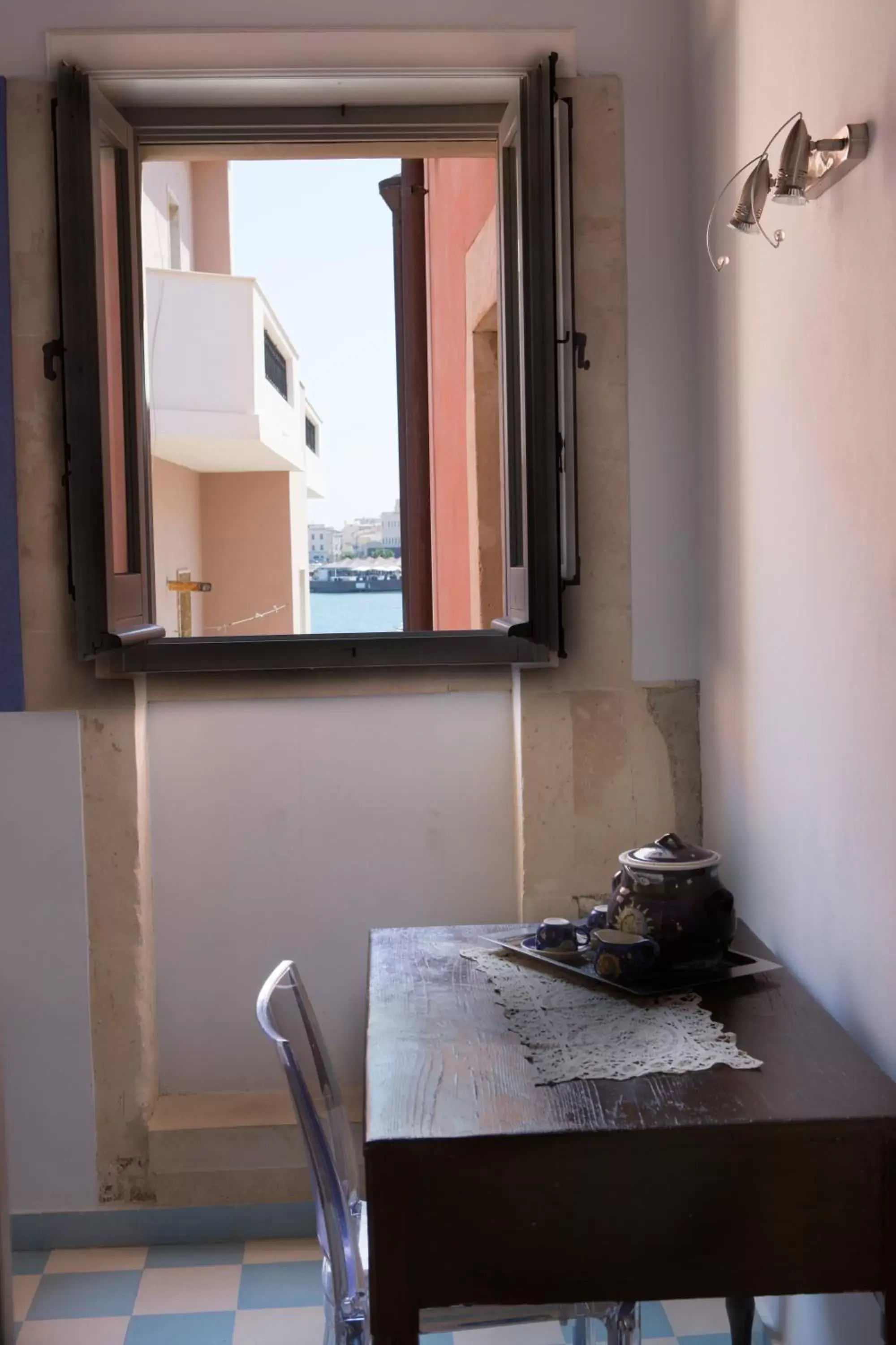 Bird's eye view, Bathroom in Lakkios charming suites and rooms