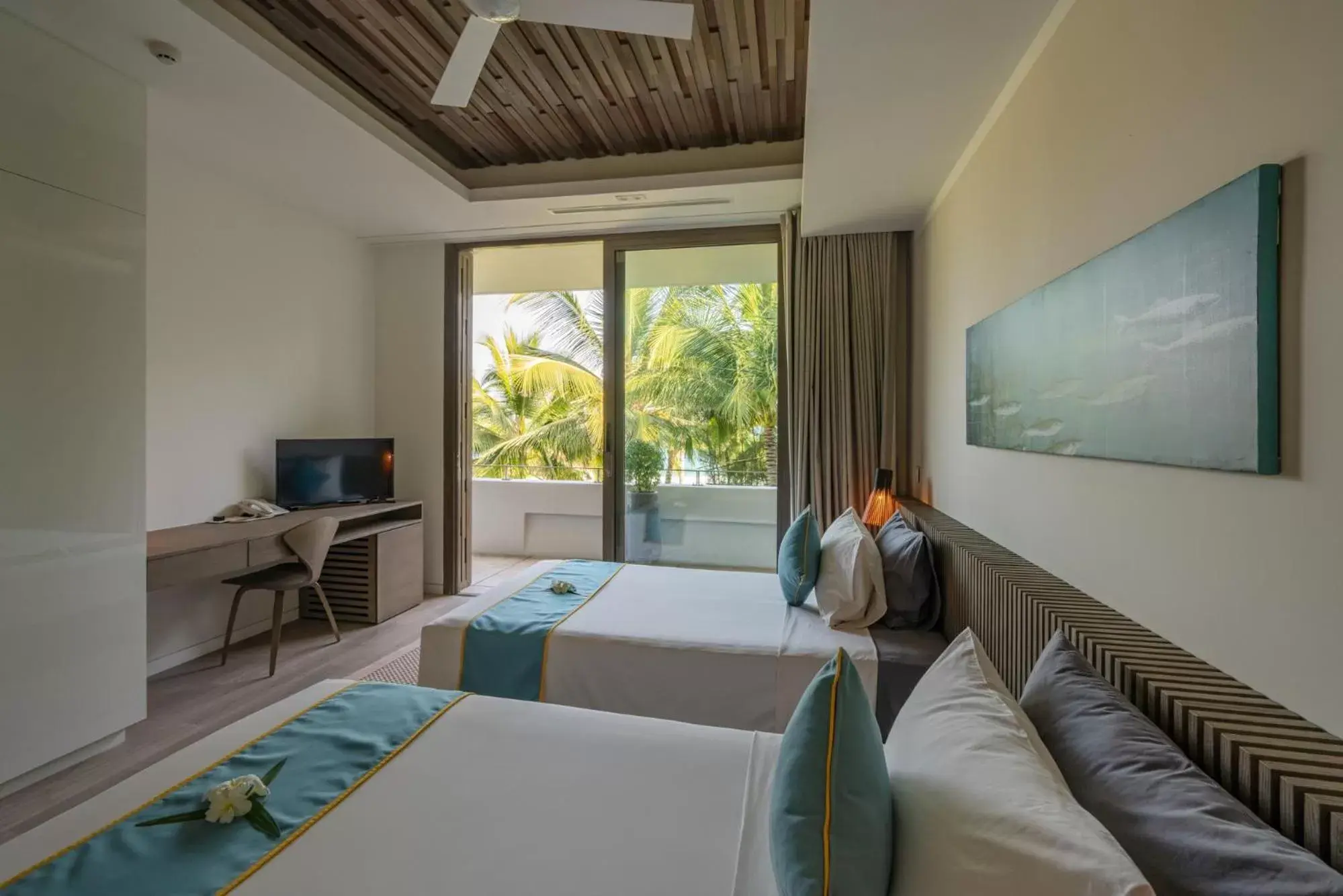 Bedroom, TV/Entertainment Center in Mia Resort Nha Trang