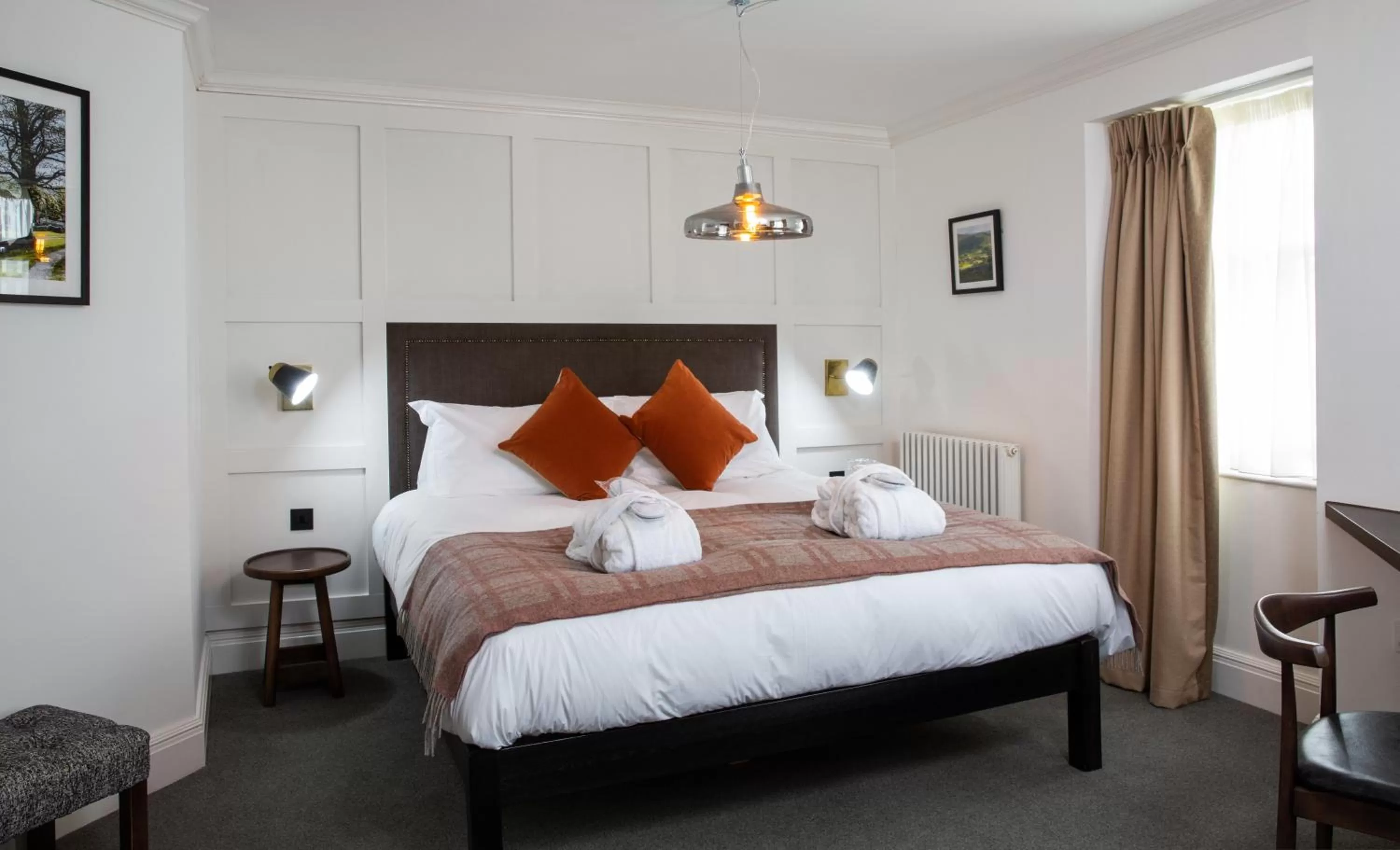 Bed in The Black Bull Inn