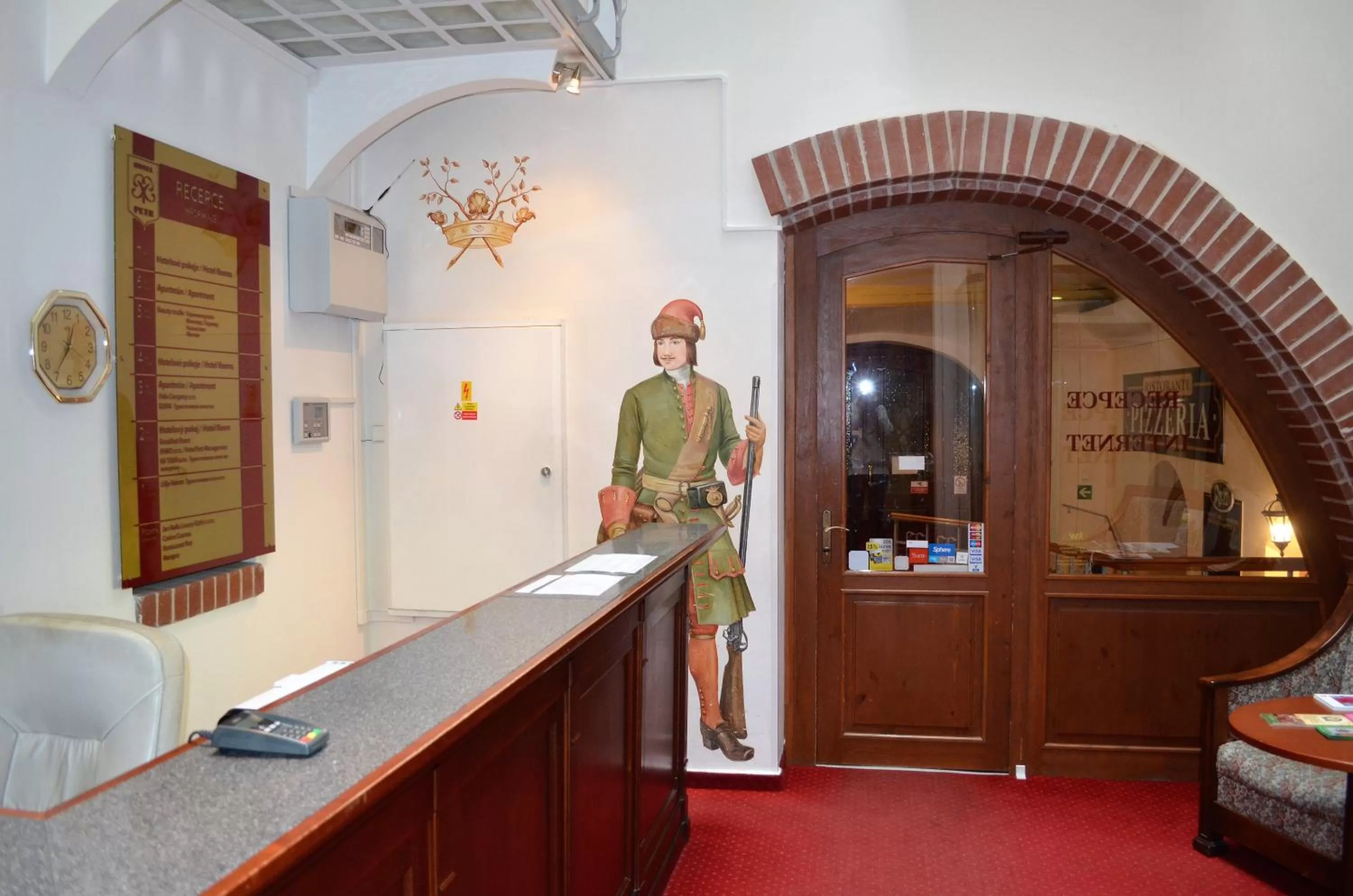 Lobby or reception in Hotel Petr