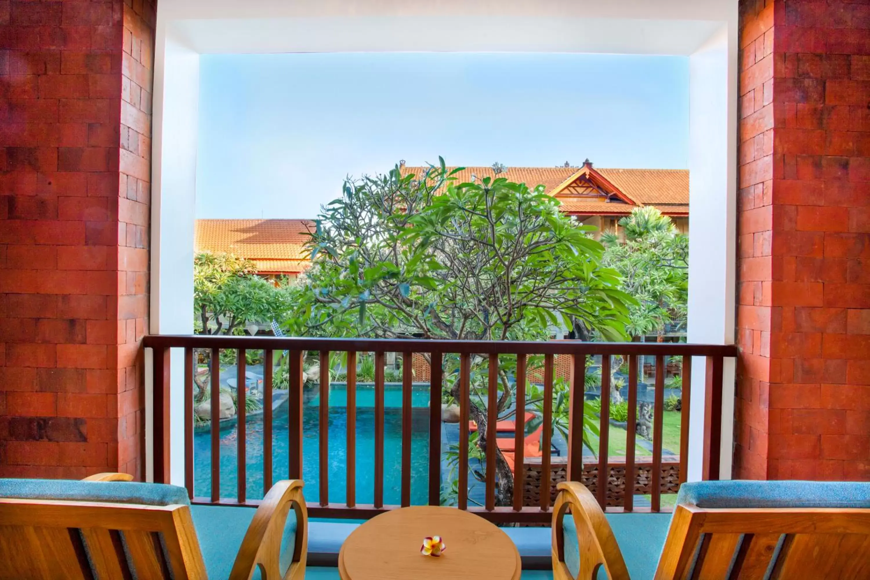 Balcony/Terrace in Fourteen Roses Boutique Hotel, Kuta