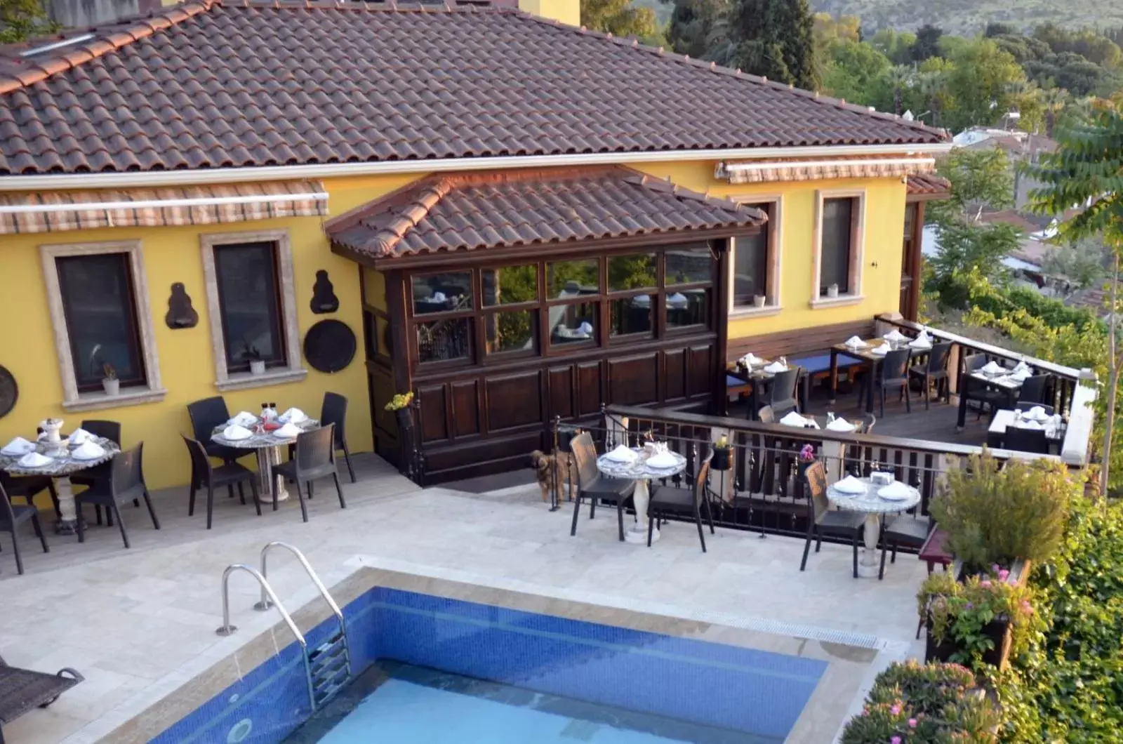 Patio, Restaurant/Places to Eat in Ayasoluk Hotel & Restaurant