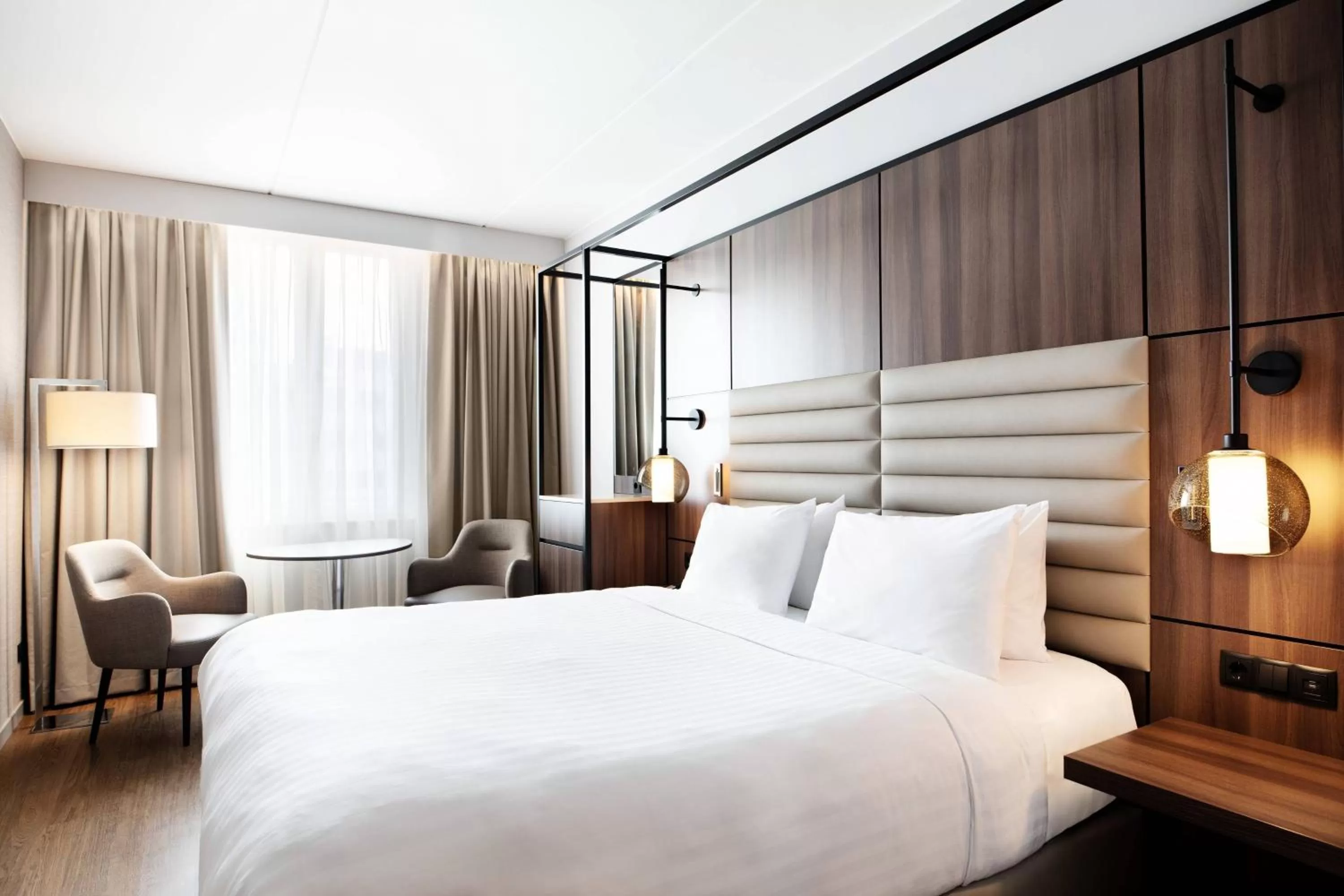 Photo of the whole room, Bed in AC Hotel by Marriott Stockholm Ulriksdal