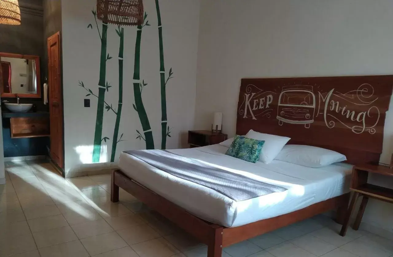 Bed in Hotel Sur Bacalar