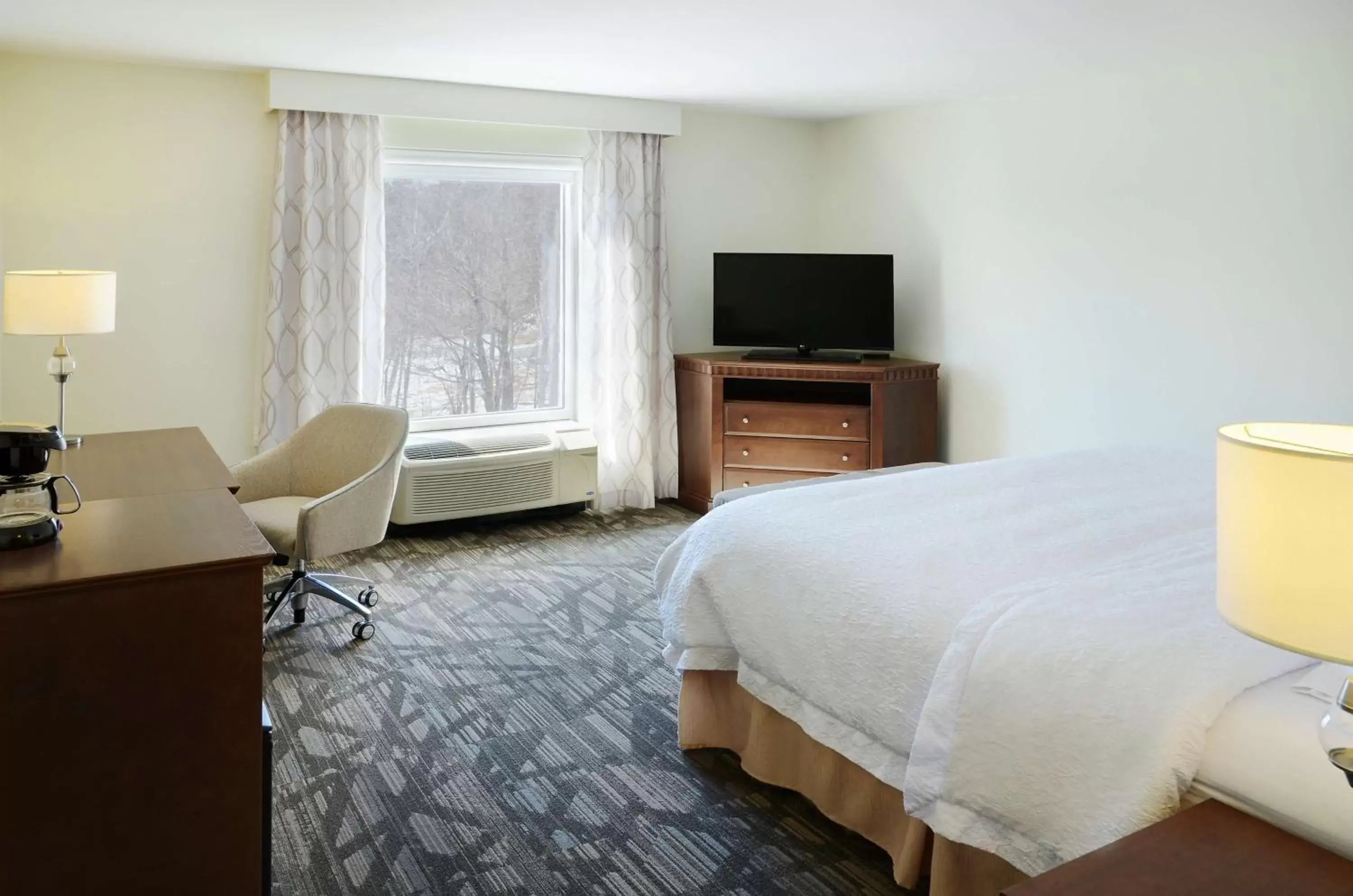 Bed, TV/Entertainment Center in Hampton Inn & Suites Saint John