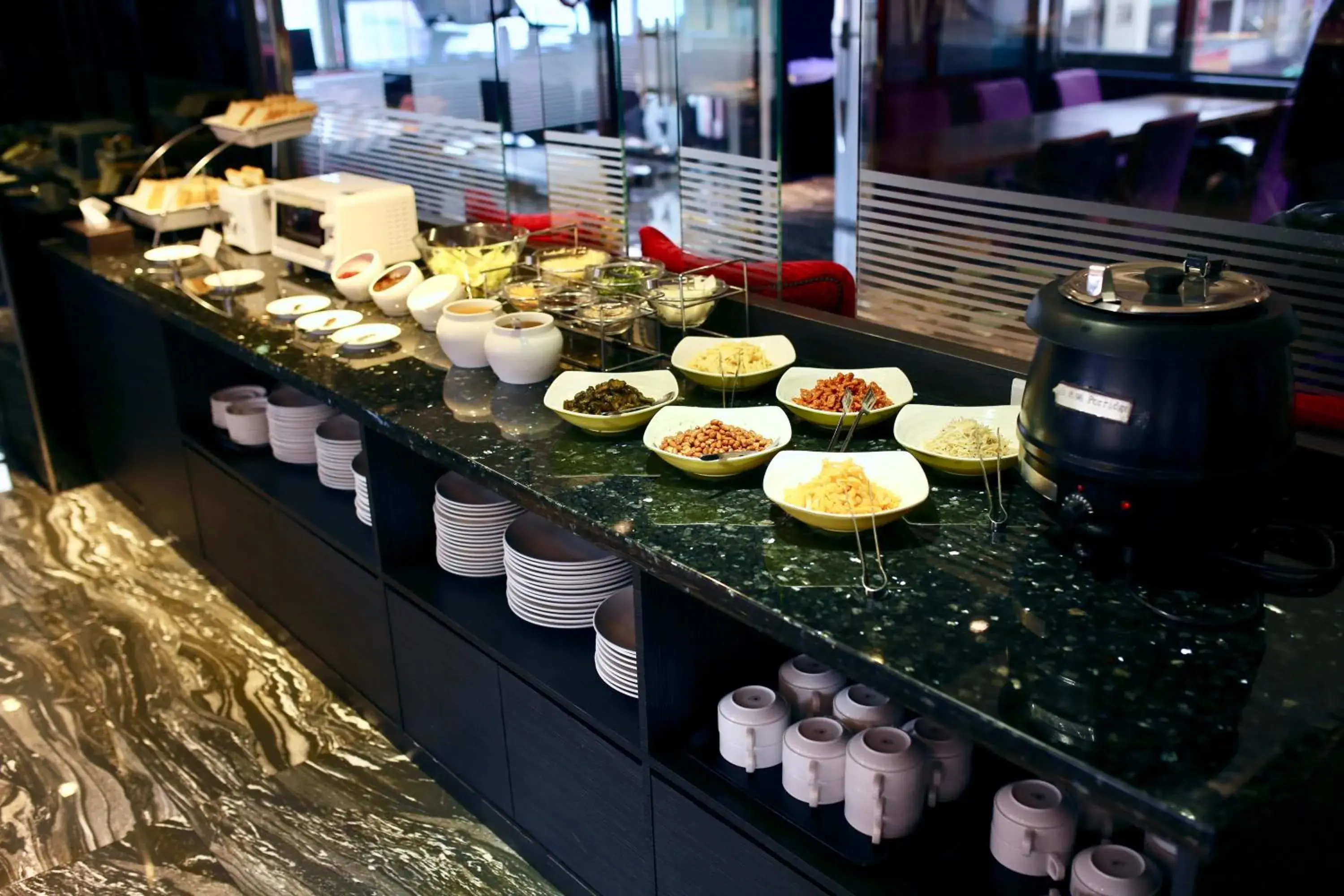 Buffet breakfast in V One Hotel