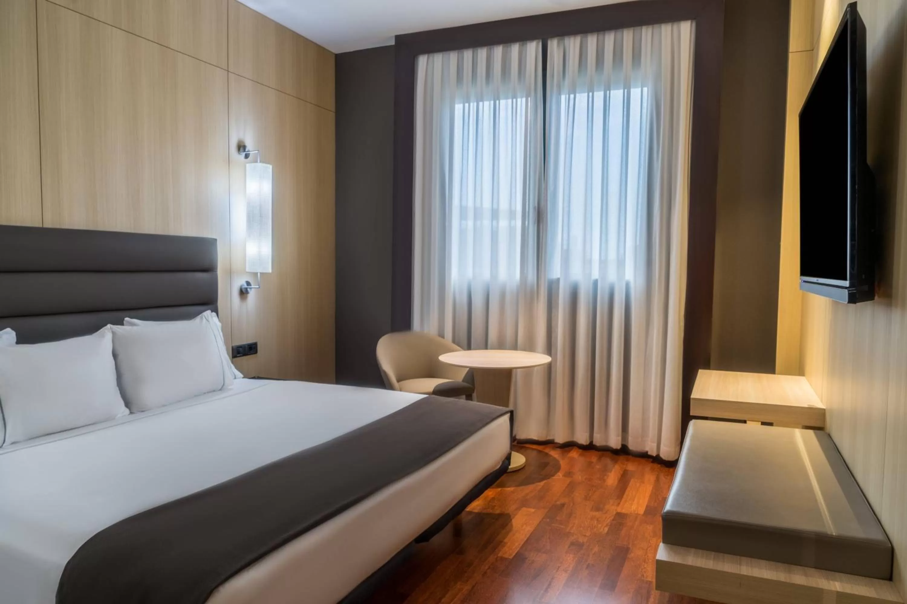 Bedroom, Bed in AC Hotel Valencia by Marriott